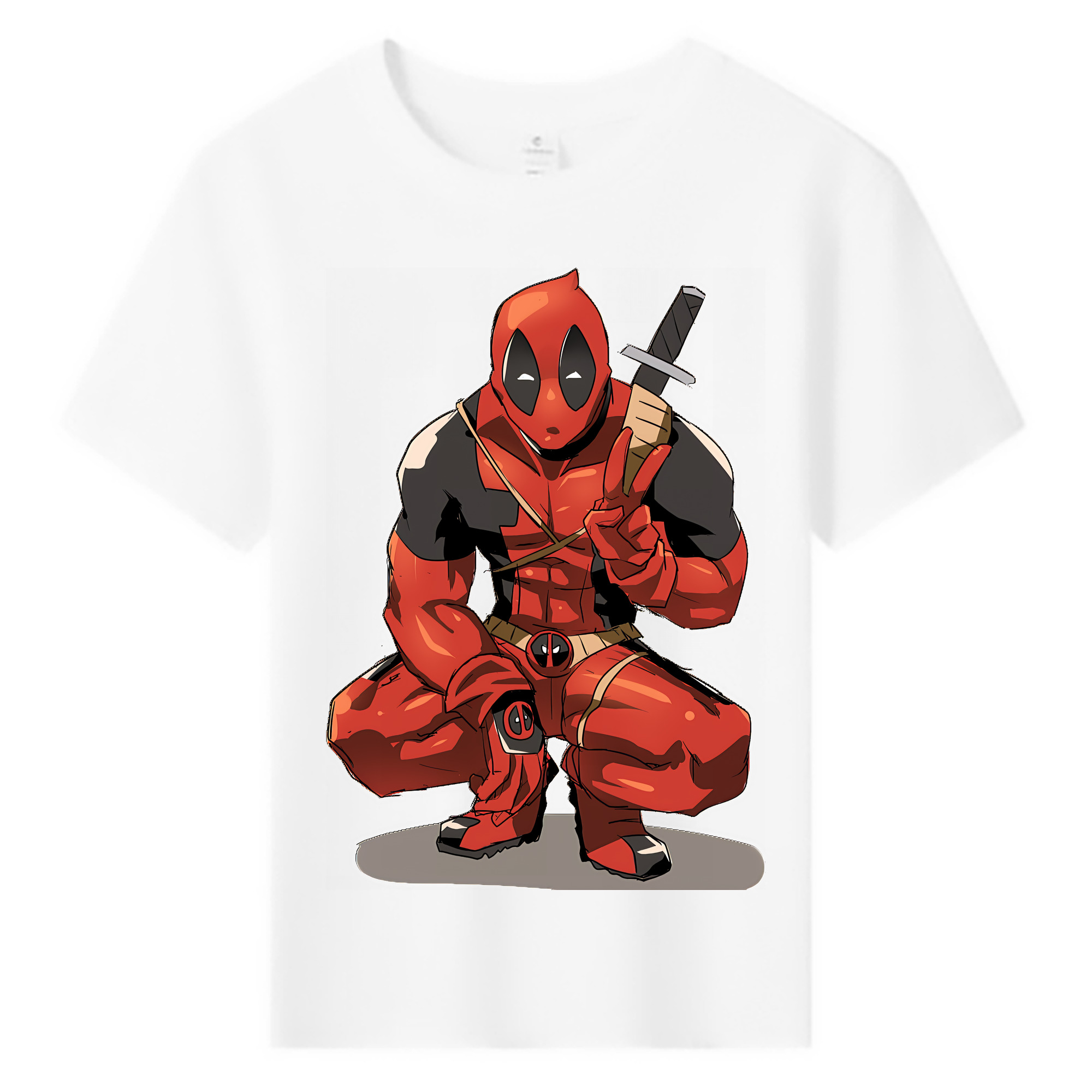（画像用） Deadpool デッドプール 綿100％キッズTシャツ（フロントプリント）