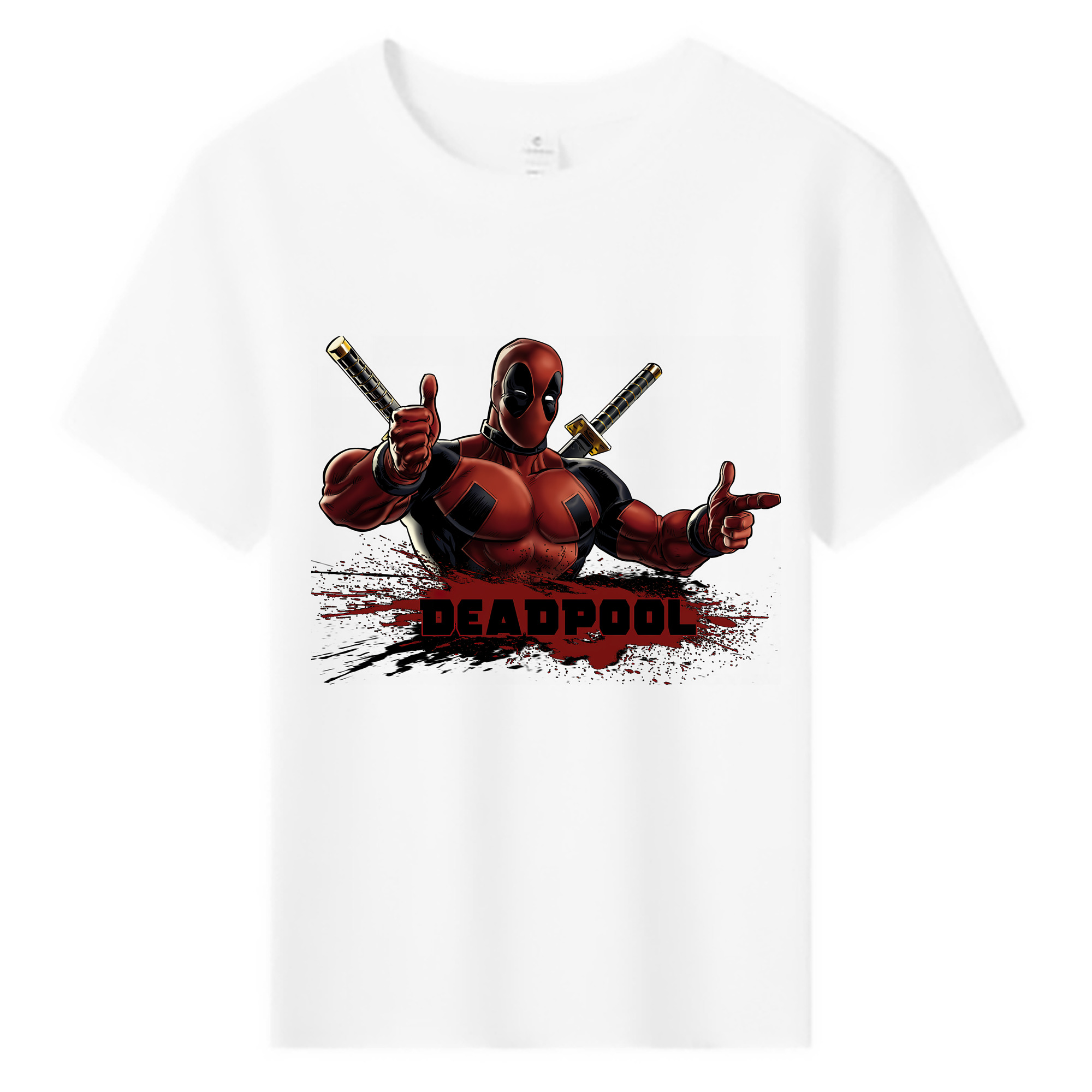 （画像用） Deadpool デッドプール 綿100％キッズTシャツ（フロントプリント）