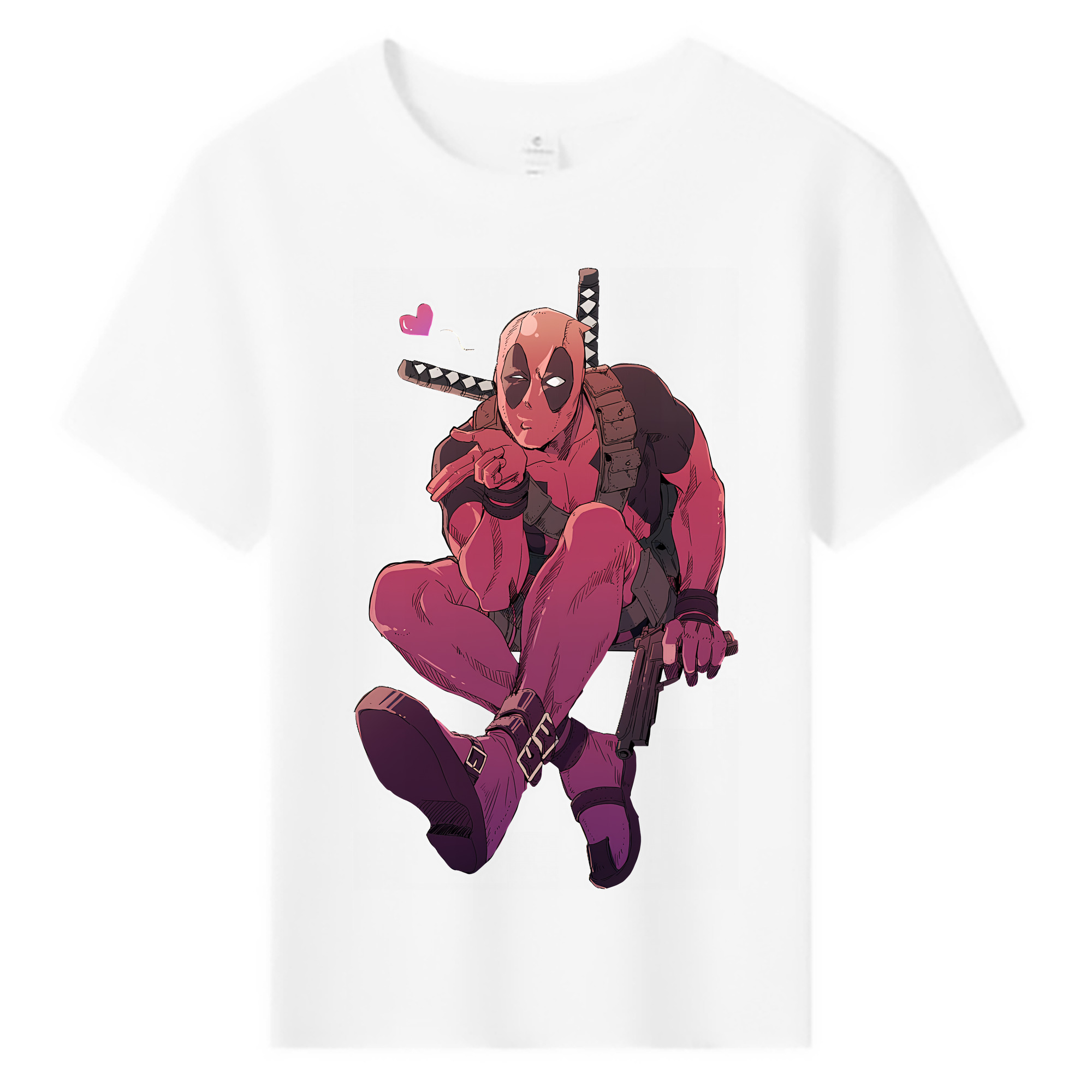 （画像用） Deadpool デッドプール 綿100％キッズTシャツ（フロントプリント）
