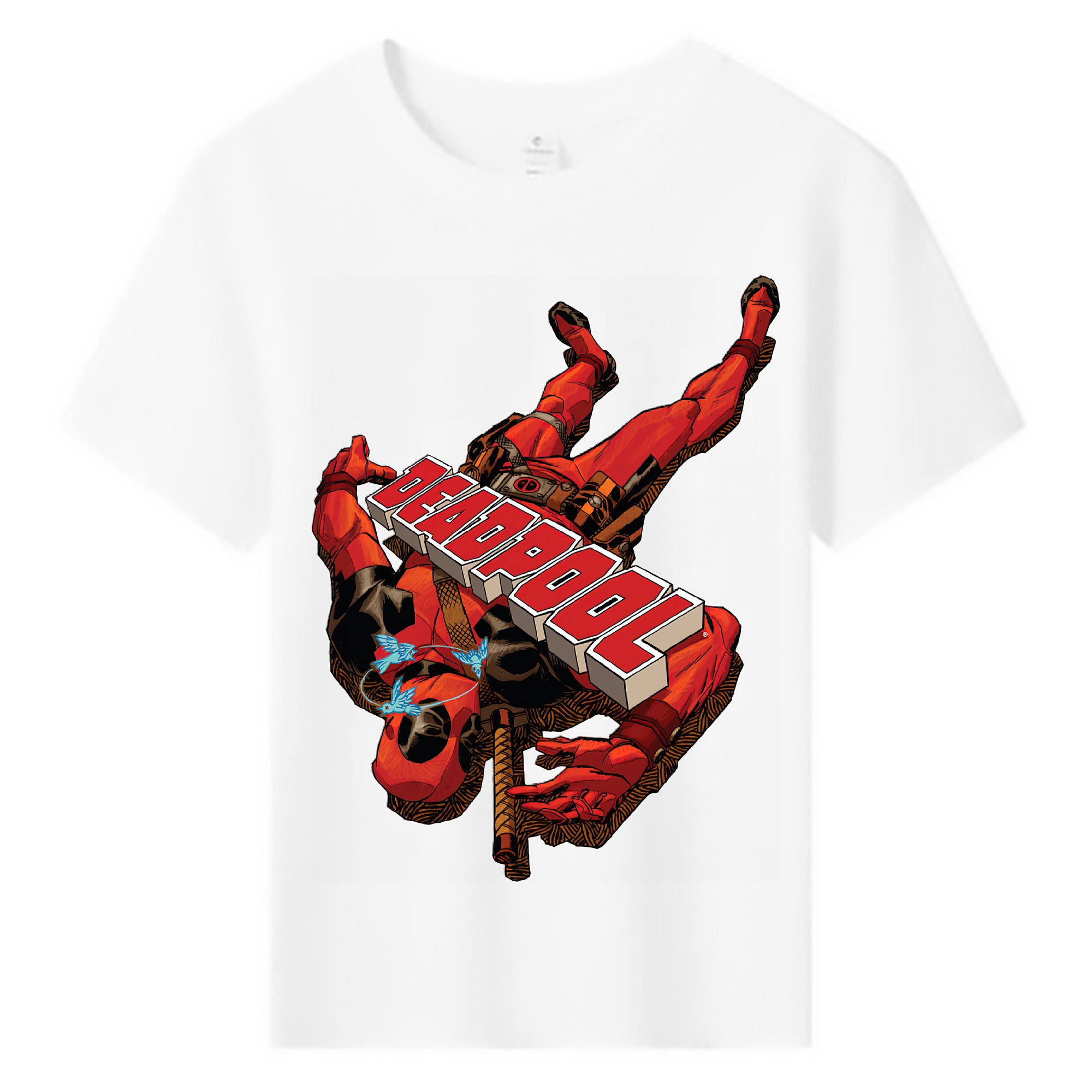 （画像用） Deadpool デッドプール 綿100％キッズTシャツ（フロントプリント）