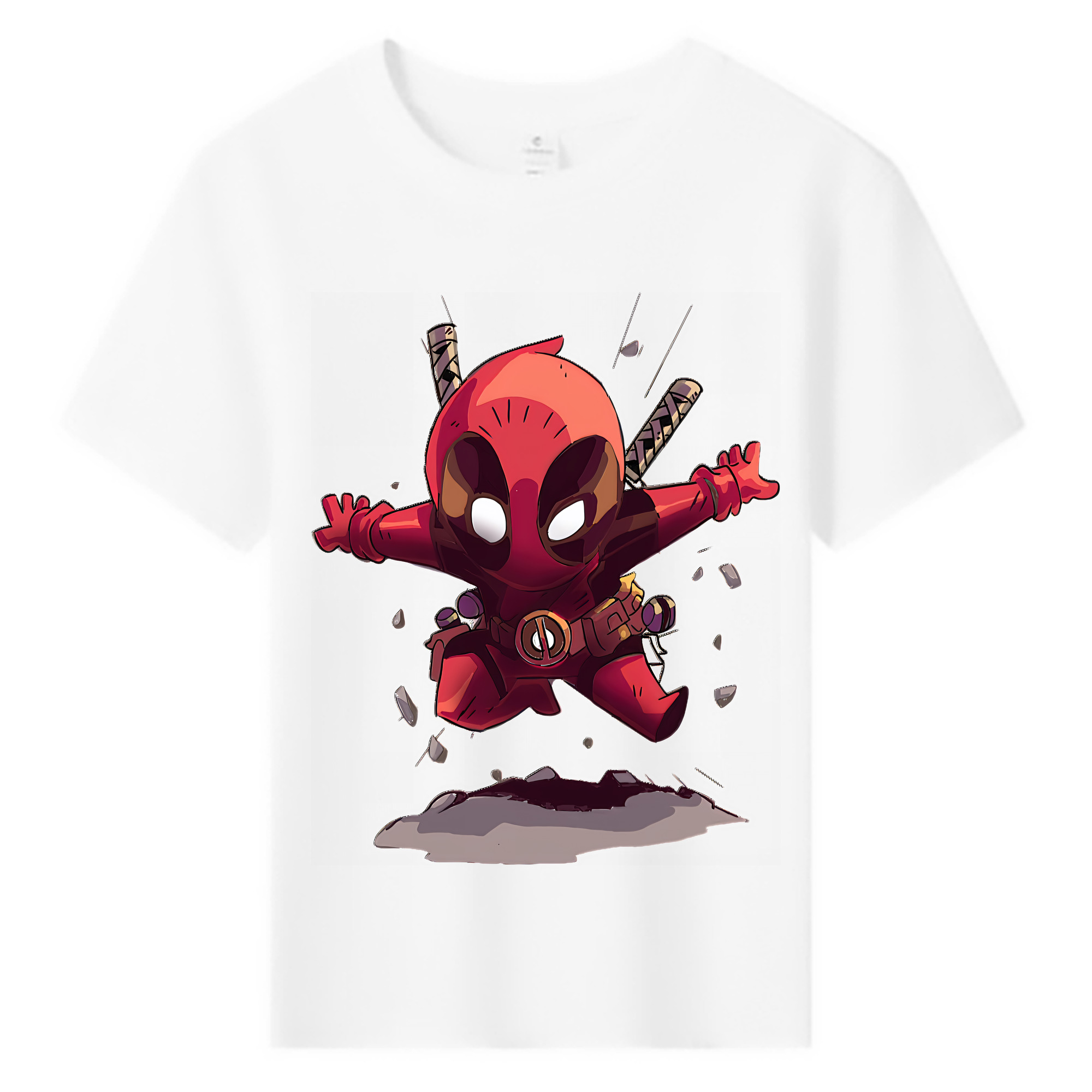 （画像用） Deadpool デッドプール 綿100％キッズTシャツ（フロントプリント）