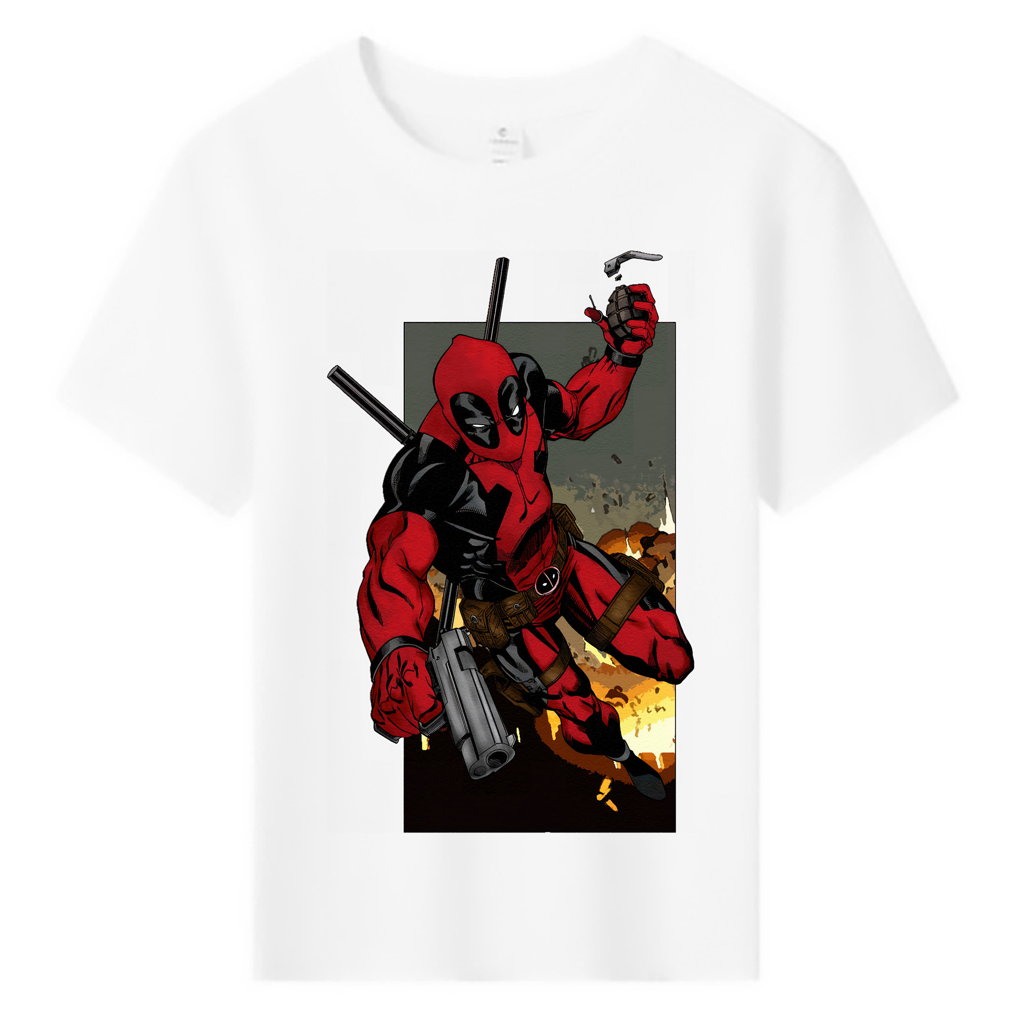 （画像用） Deadpool デッドプール 綿100％キッズTシャツ（フロントプリント）