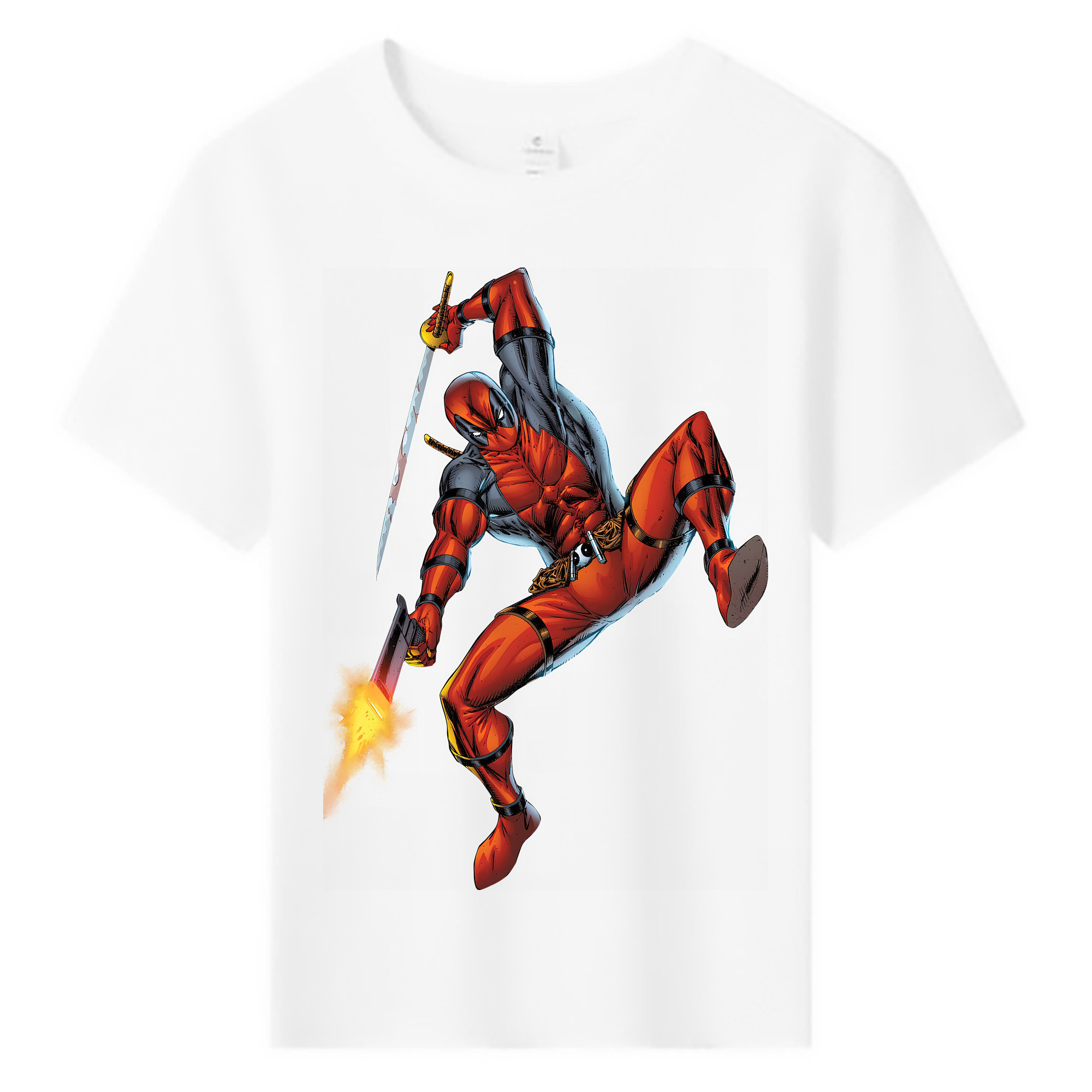 （画像用） Deadpool デッドプール 綿100％キッズTシャツ（フロントプリント）