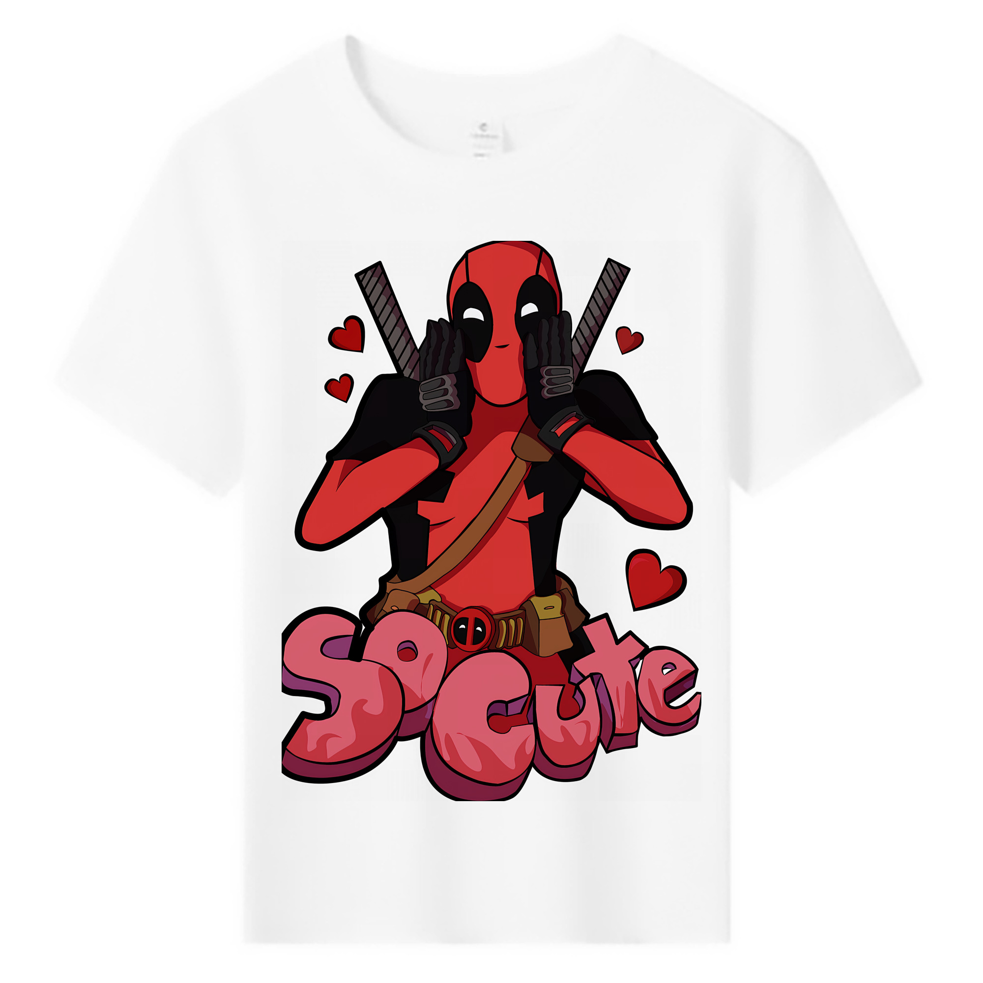 （画像用） Deadpool デッドプール 綿100％キッズTシャツ（フロントプリント）