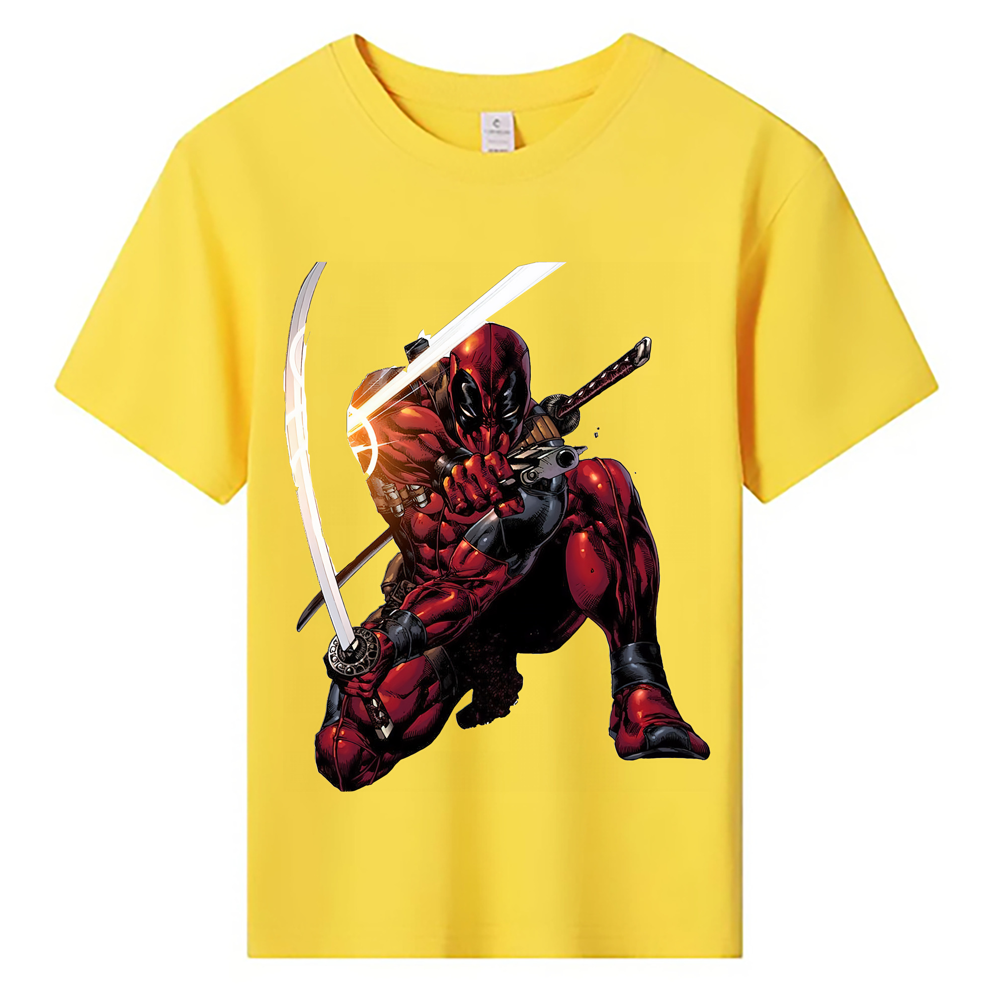 （画像用） Deadpool デッドプール 綿100％キッズTシャツ（フロントプリント）