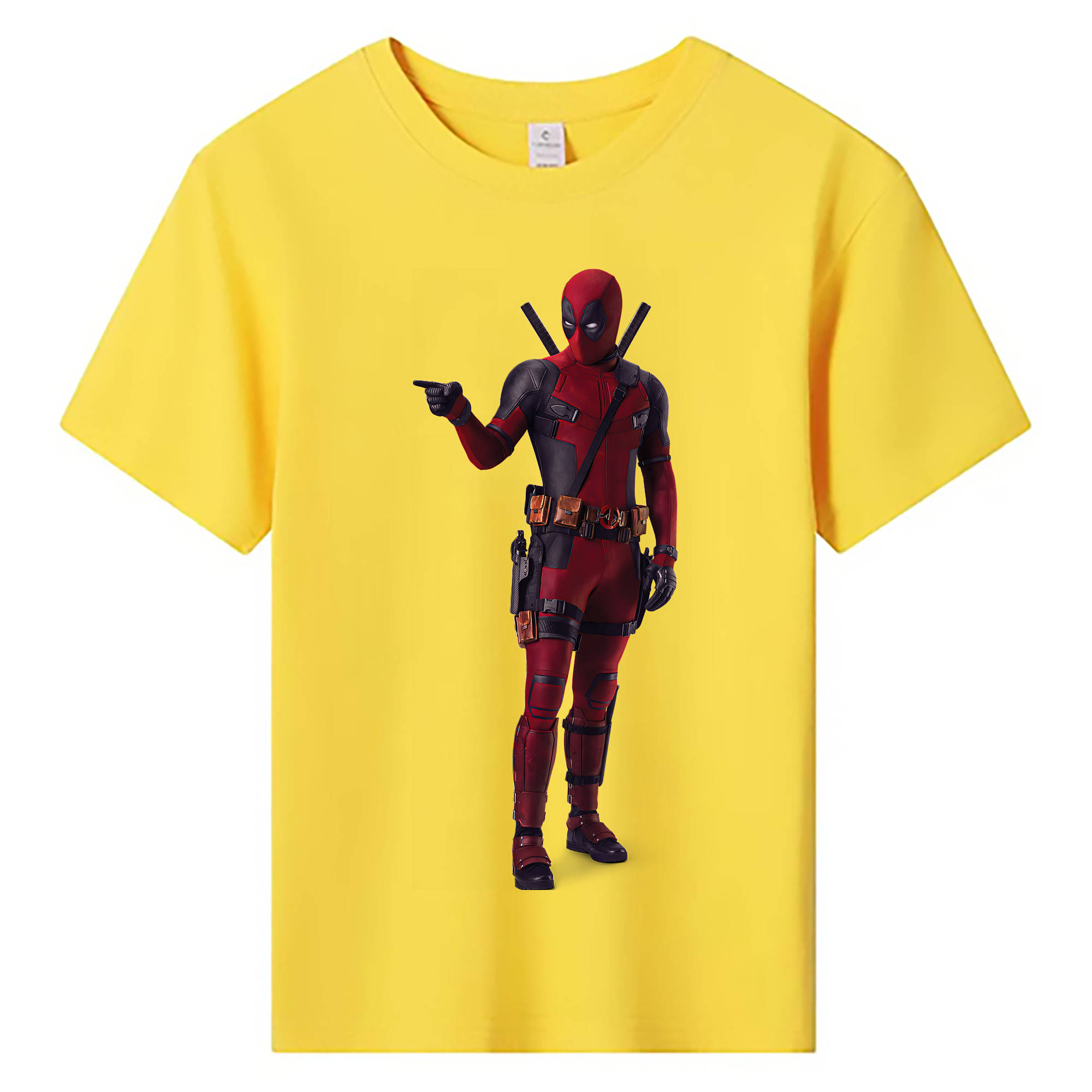 （画像用） Deadpool デッドプール 綿100％キッズTシャツ（フロントプリント）