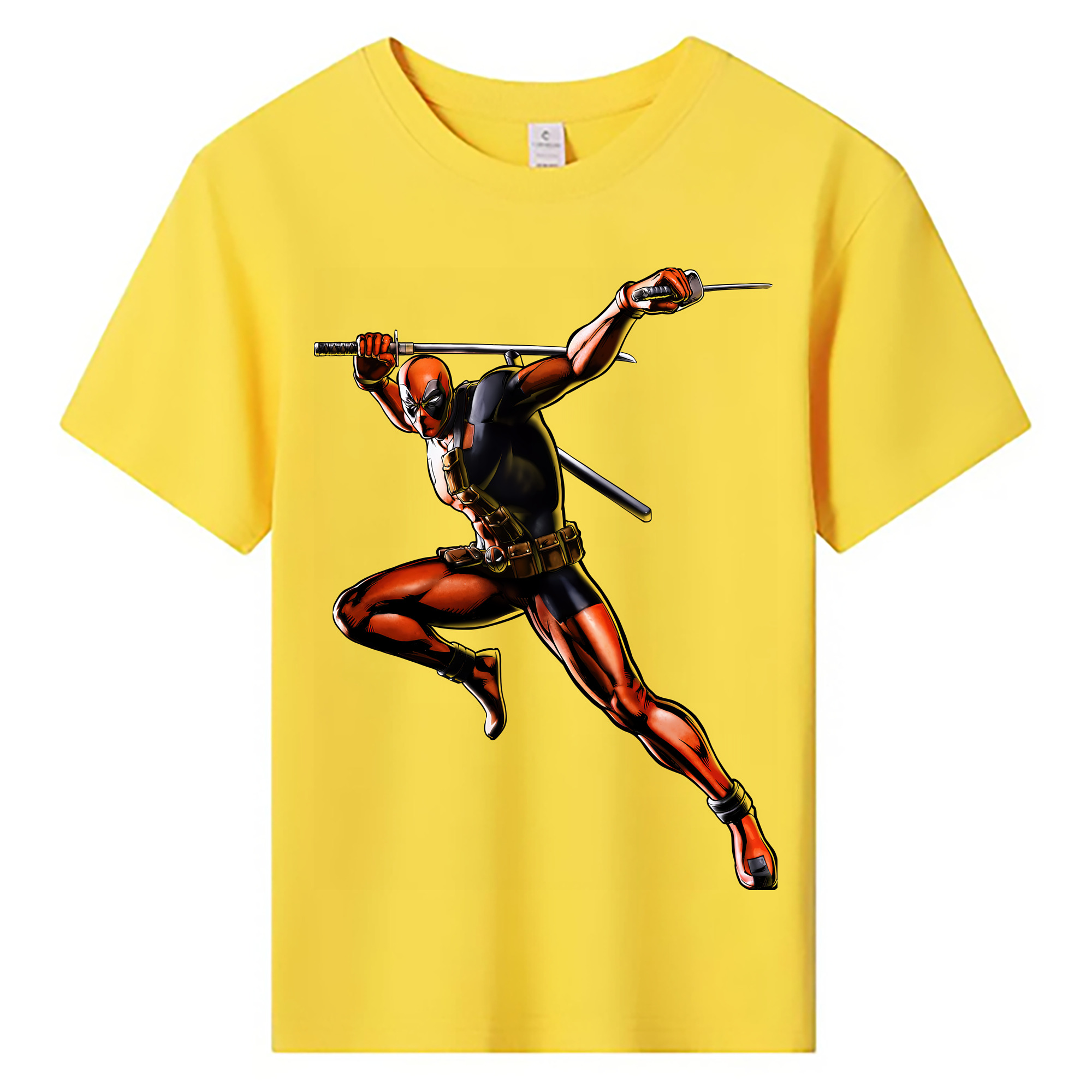 （画像用） Deadpool デッドプール 綿100％キッズTシャツ（フロントプリント）