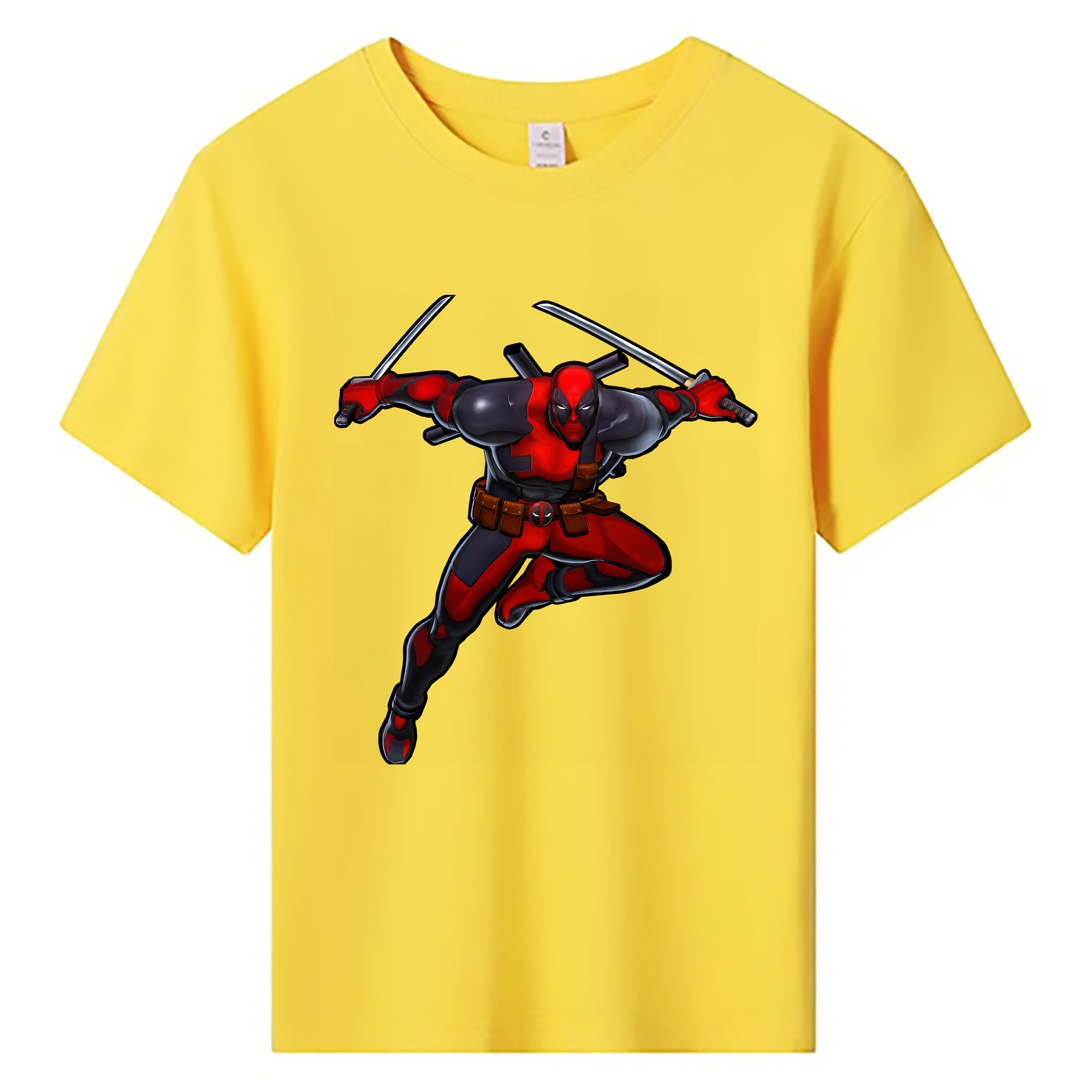 （画像用） Deadpool デッドプール 綿100％キッズTシャツ（フロントプリント）