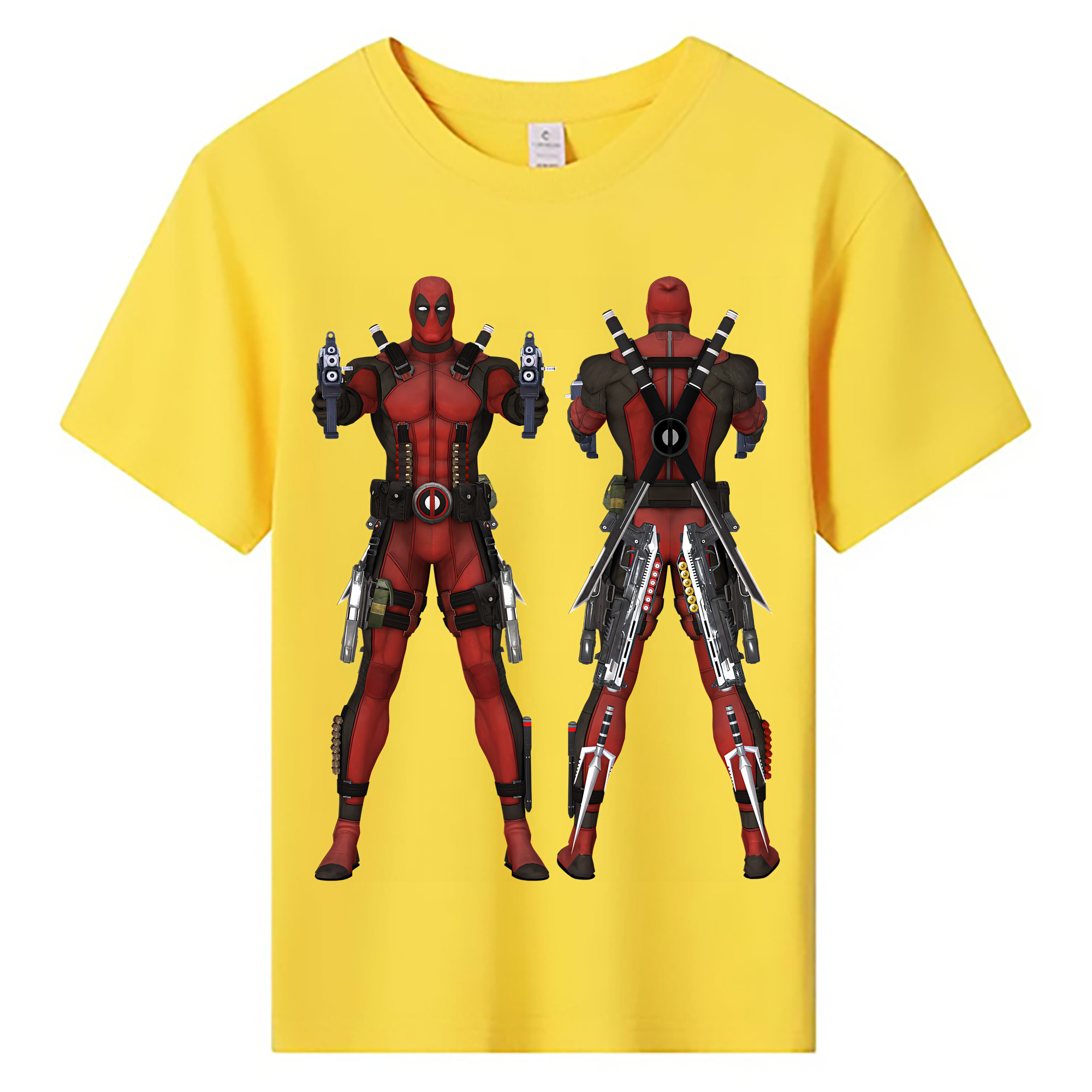 （画像用） Deadpool デッドプール 綿100％キッズTシャツ（フロントプリント）