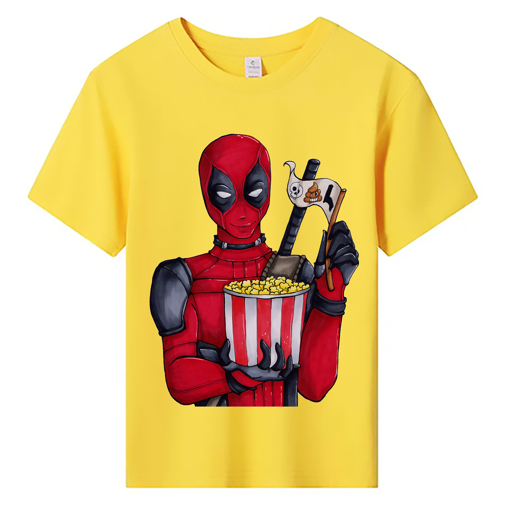 （画像用） Deadpool デッドプール 綿100％キッズTシャツ（フロントプリント）