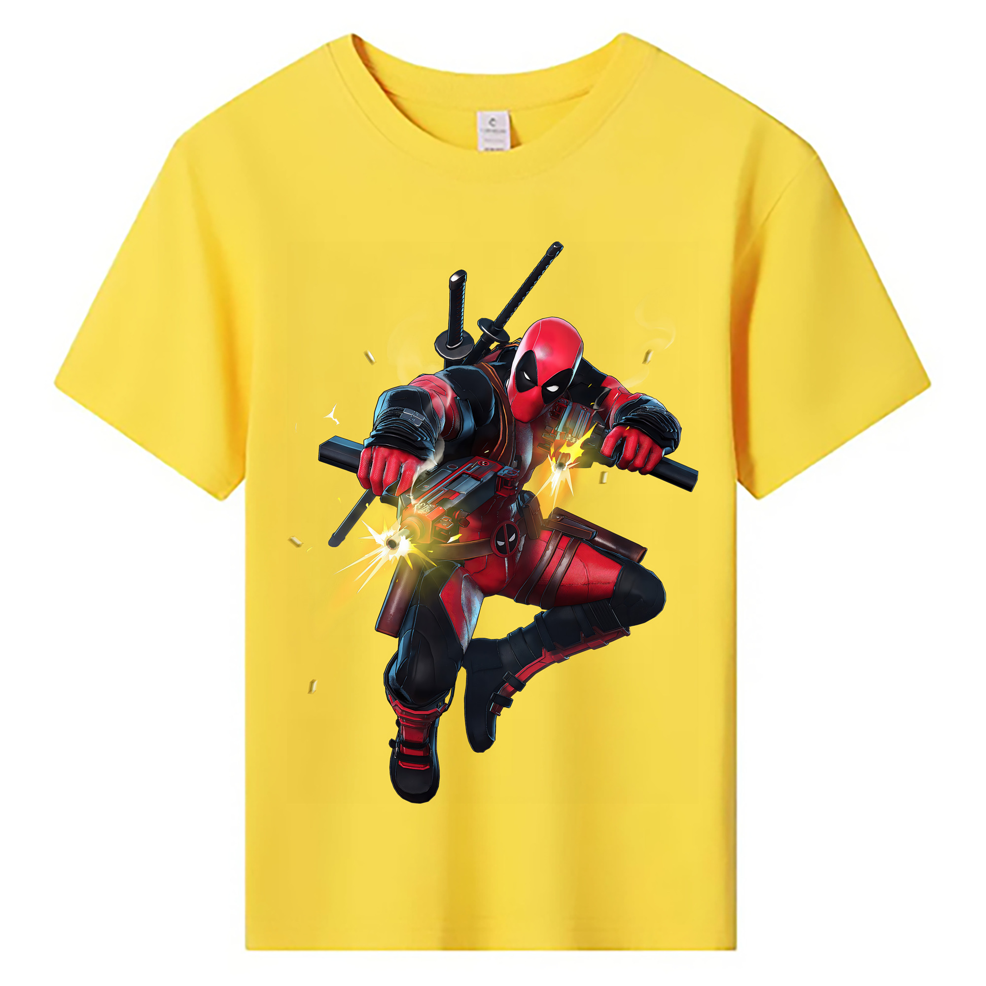 （画像用） Deadpool デッドプール 綿100％キッズTシャツ（フロントプリント）