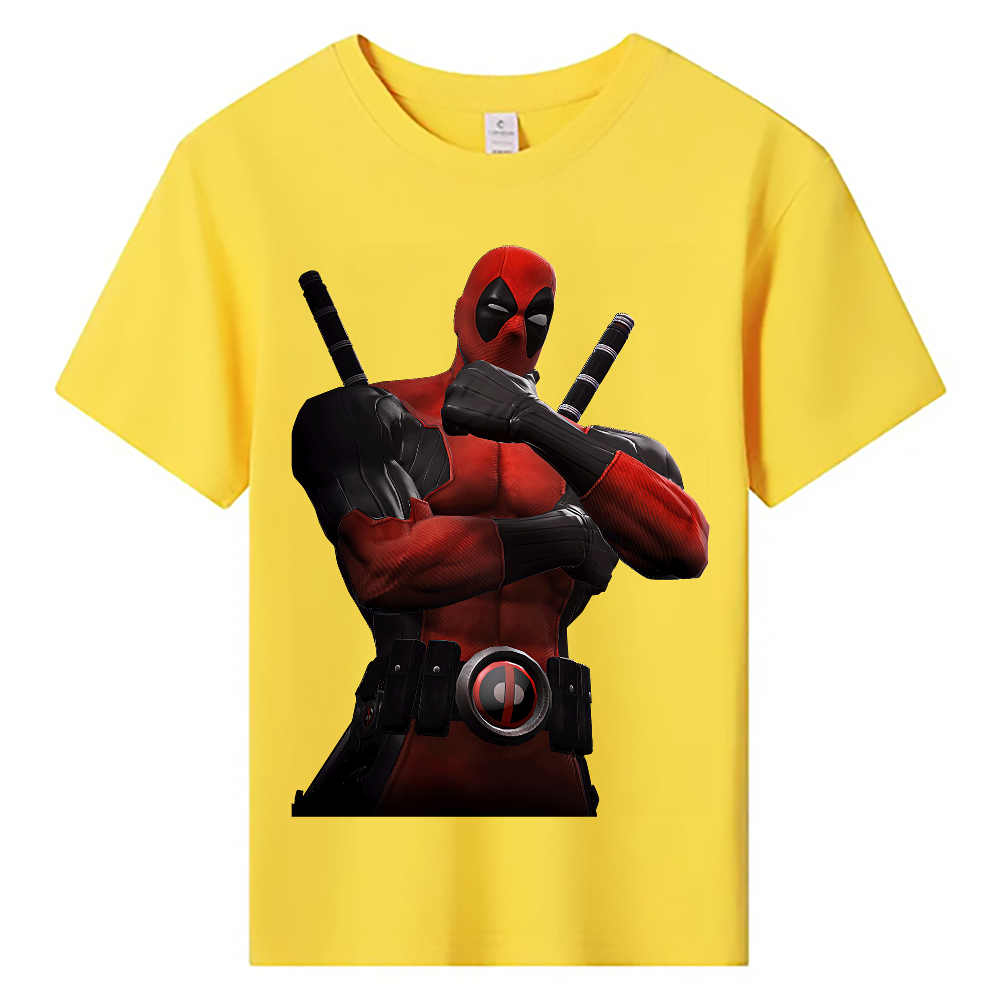 （画像用） Deadpool デッドプール 綿100％キッズTシャツ（フロントプリント）