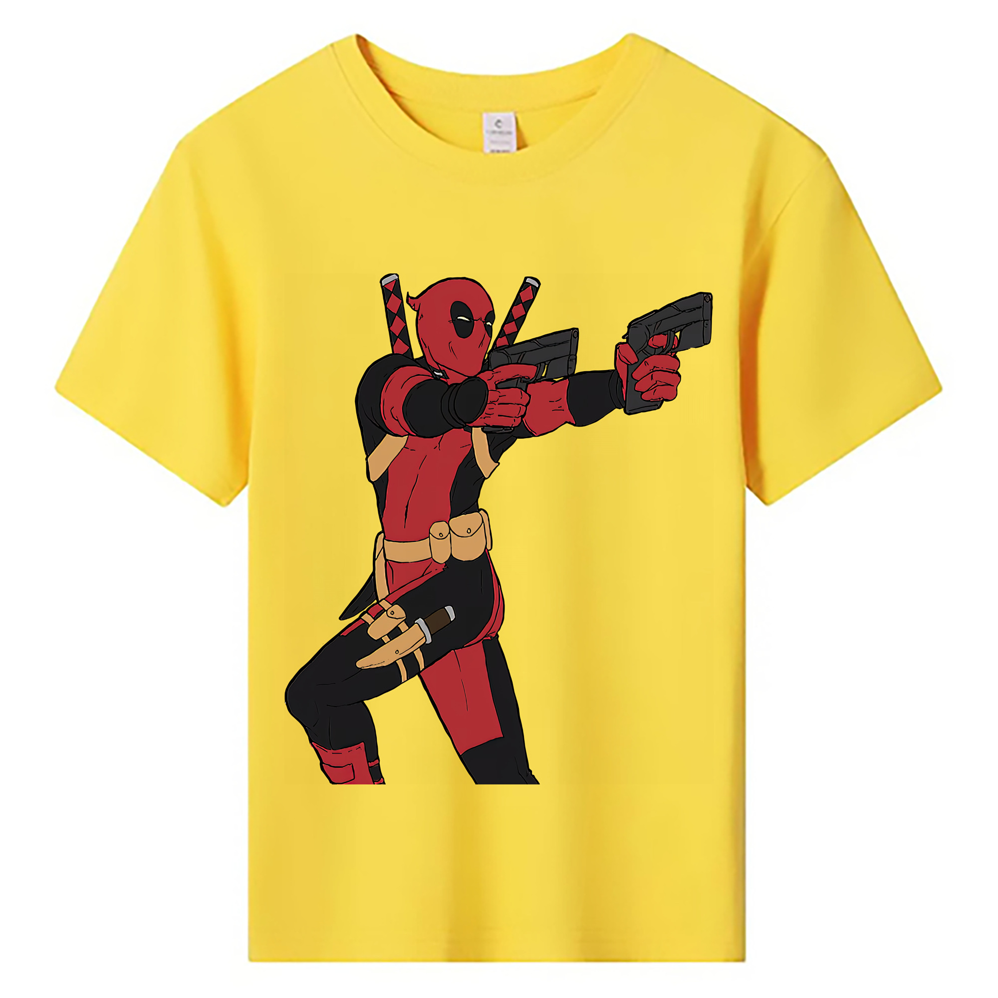 （画像用） Deadpool デッドプール 綿100％キッズTシャツ（フロントプリント）