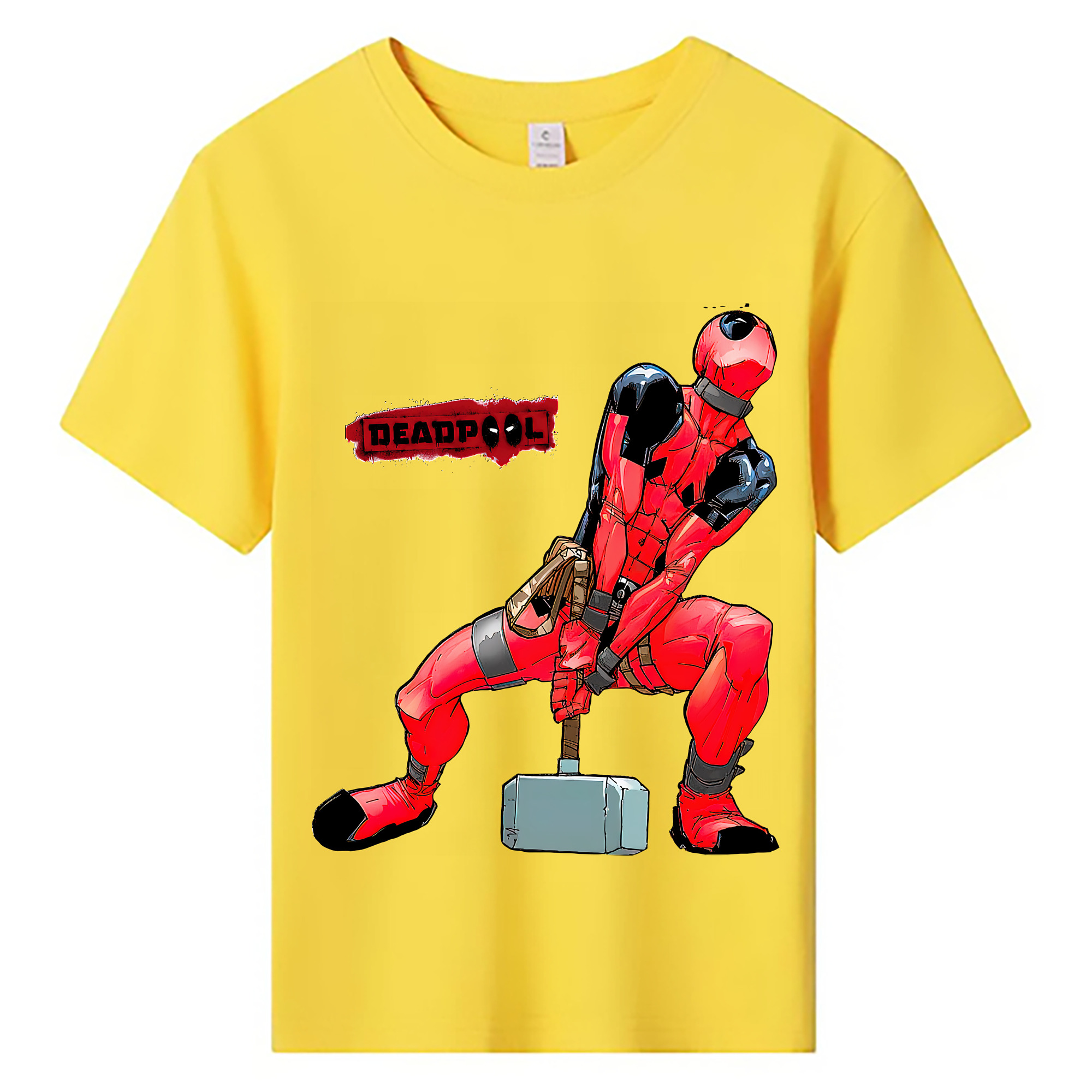 （画像用） Deadpool デッドプール 綿100％キッズTシャツ（フロントプリント）