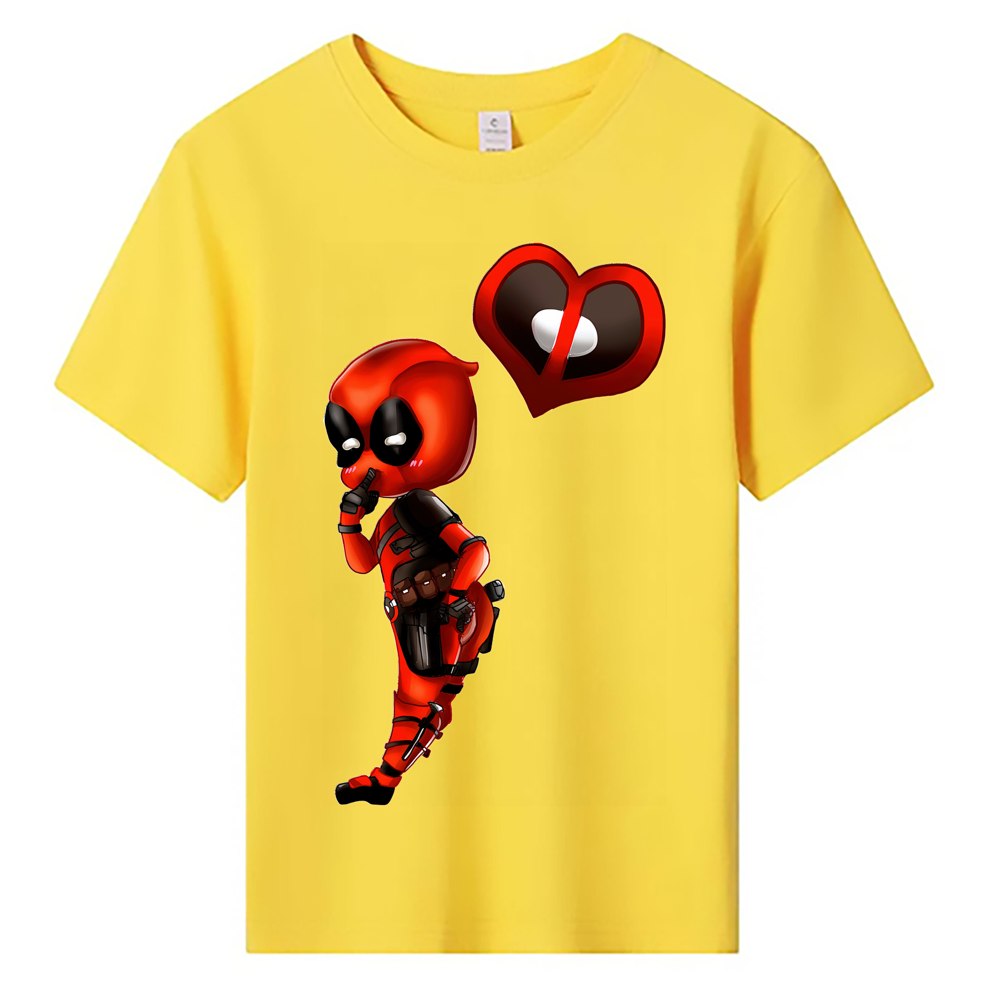 （画像用） Deadpool デッドプール 綿100％キッズTシャツ（フロントプリント）