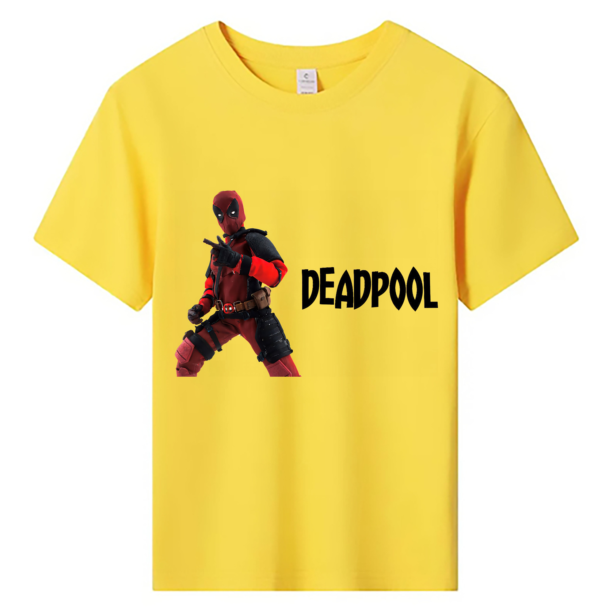 （画像用） Deadpool デッドプール 綿100％キッズTシャツ（フロントプリント）