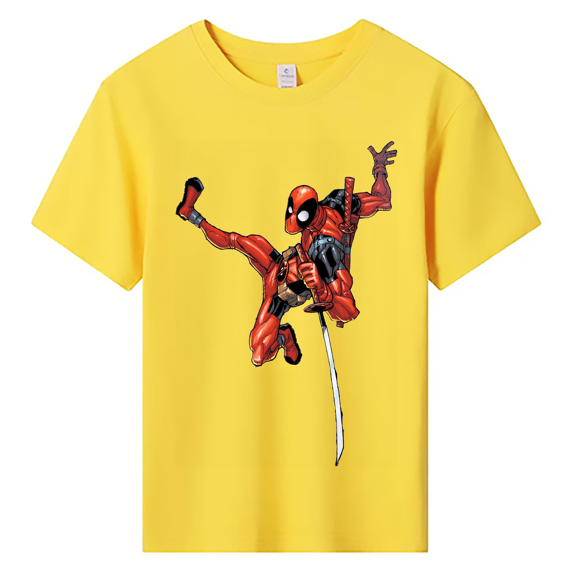 （画像用） Deadpool デッドプール 綿100％キッズTシャツ（フロントプリント）