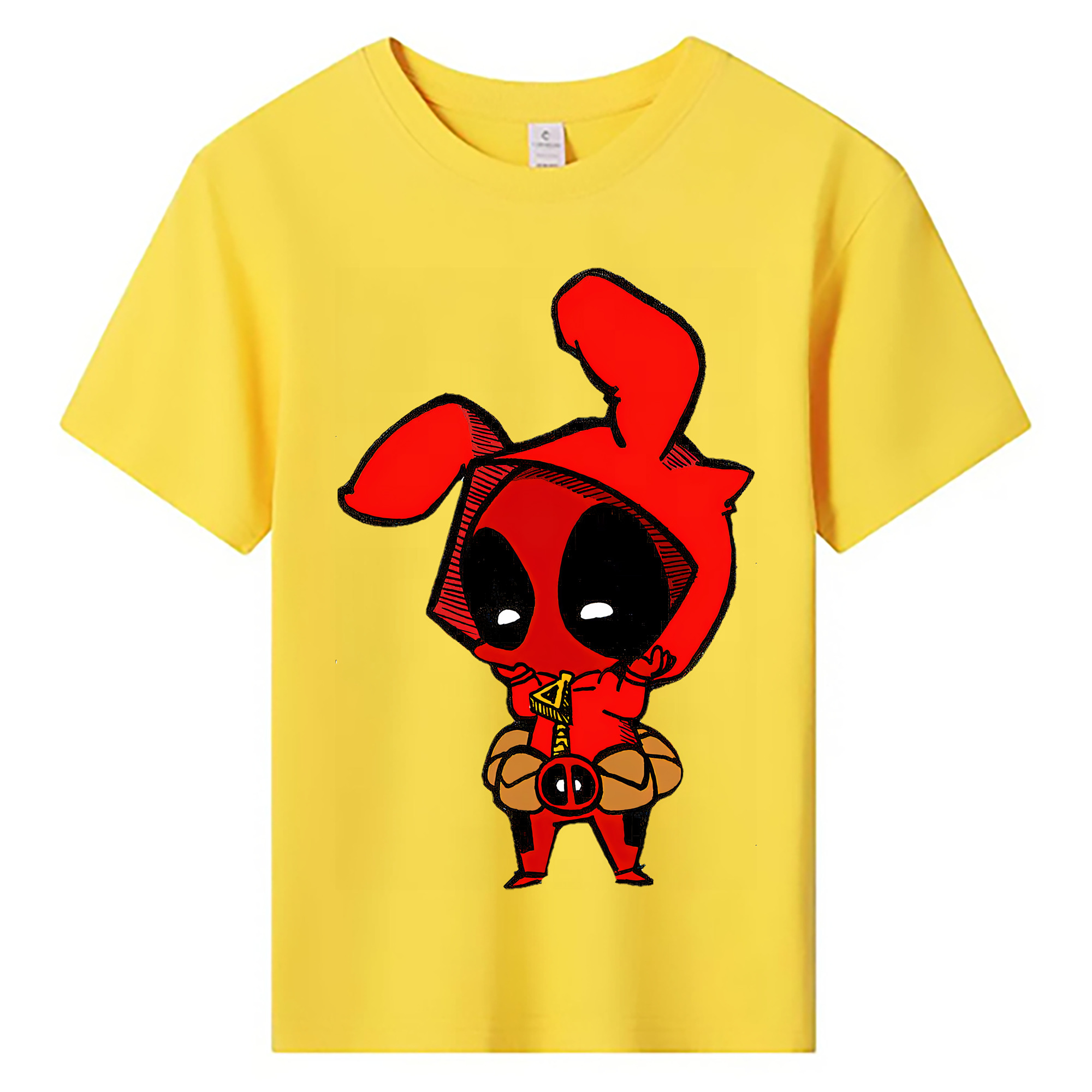 （画像用） Deadpool デッドプール 綿100％キッズTシャツ（フロントプリント）