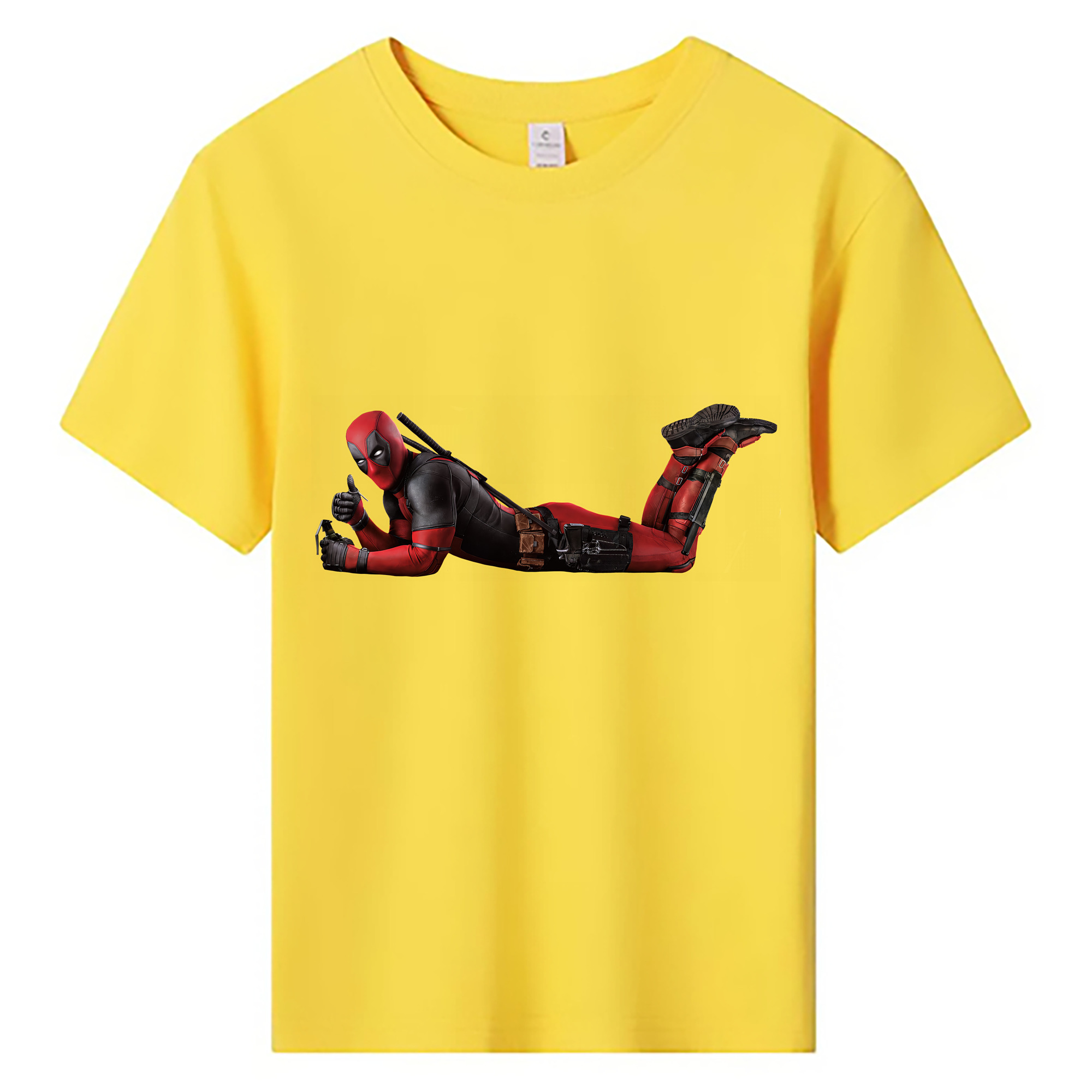 （画像用） Deadpool デッドプール 綿100％キッズTシャツ（フロントプリント）