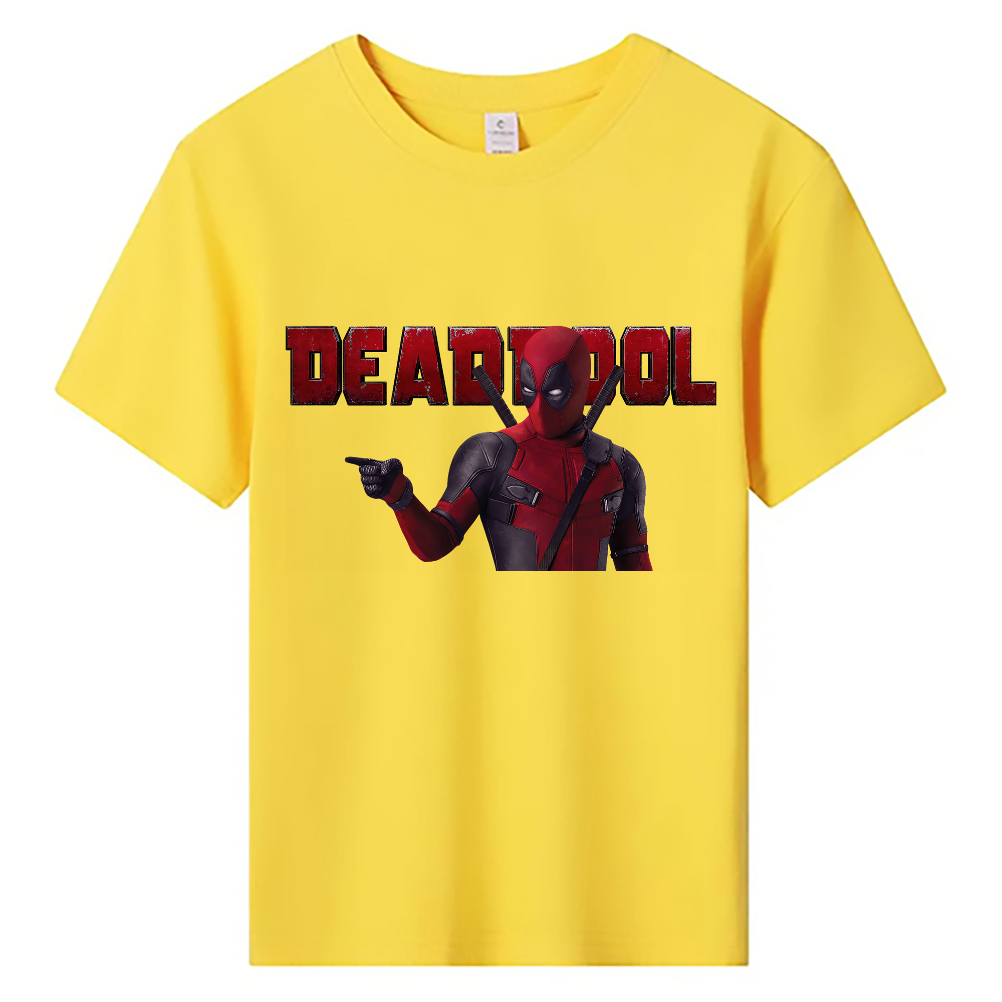 （画像用） Deadpool デッドプール 綿100％キッズTシャツ（フロントプリント）