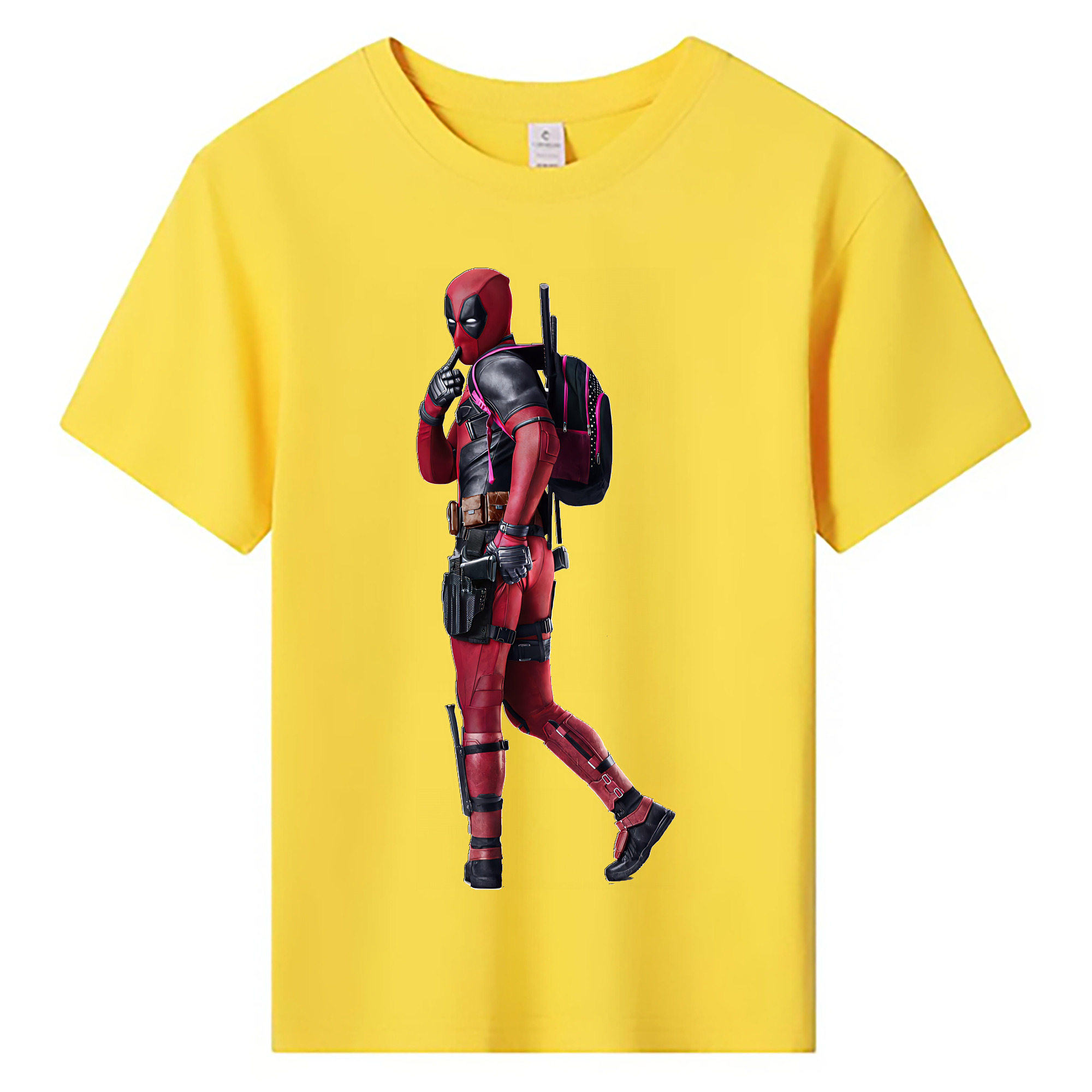 （画像用） Deadpool デッドプール 綿100％キッズTシャツ（フロントプリント）