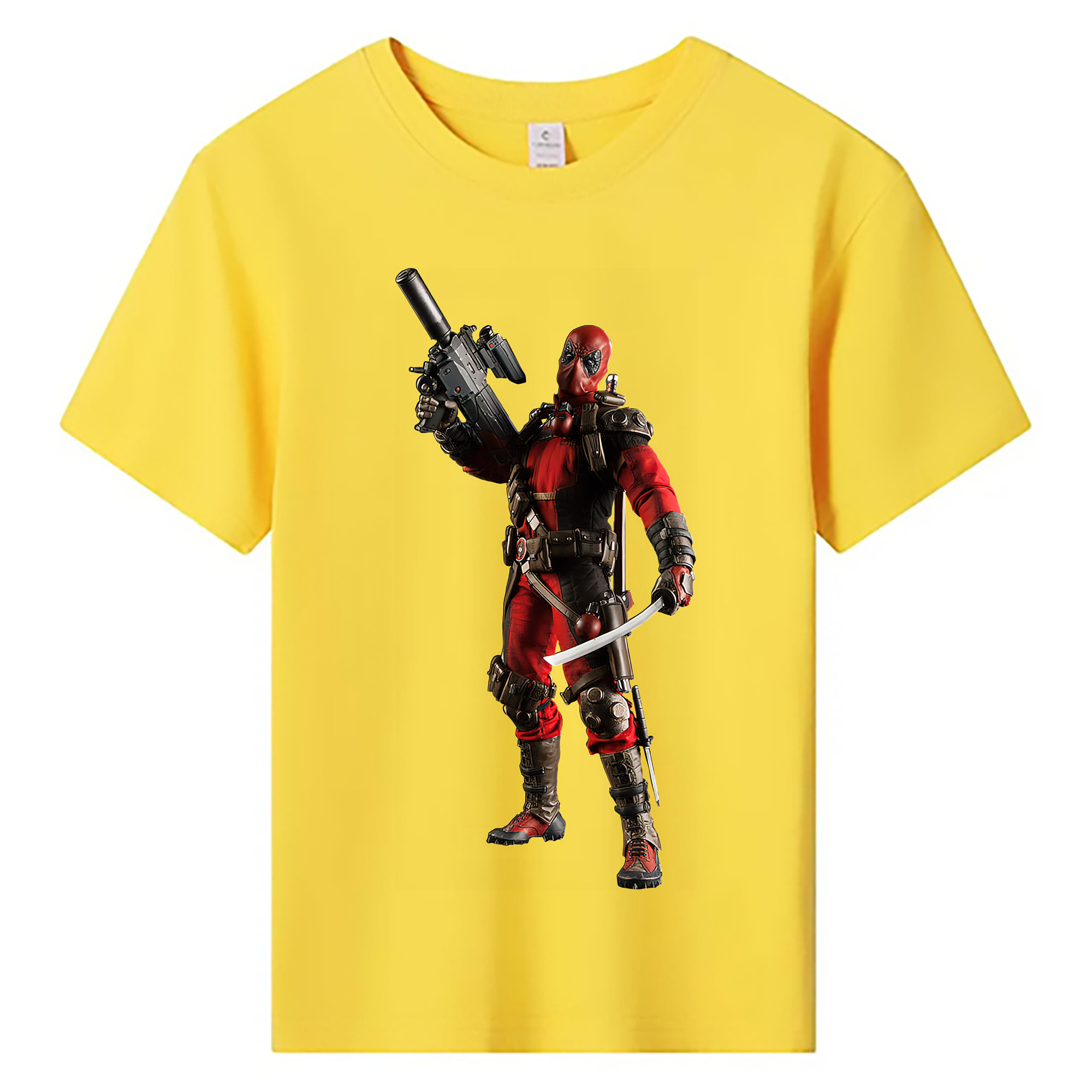 （画像用） Deadpool デッドプール 綿100％キッズTシャツ（フロントプリント）