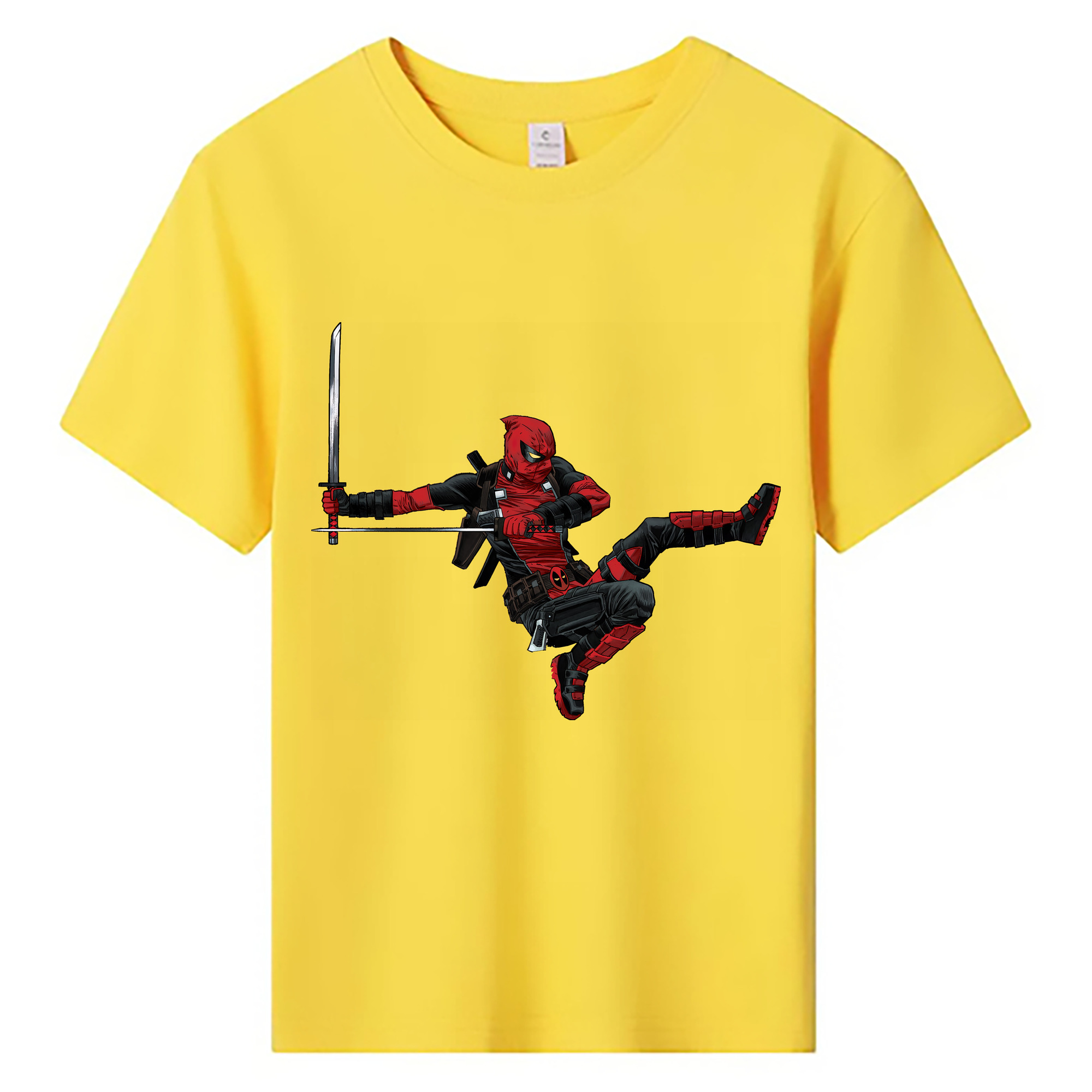 （画像用） Deadpool デッドプール 綿100％キッズTシャツ（フロントプリント）