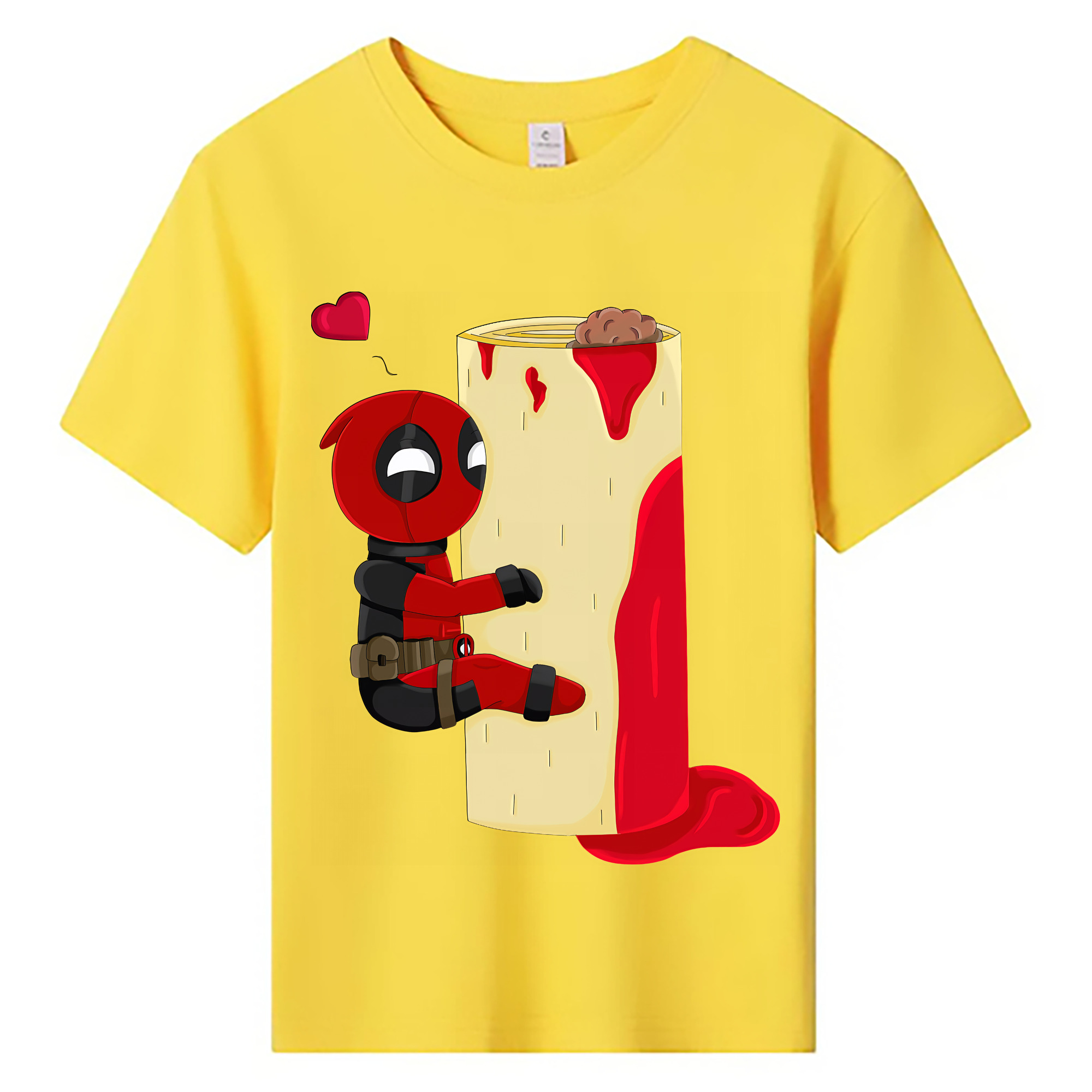 （画像用） Deadpool デッドプール 綿100％キッズTシャツ（フロントプリント）