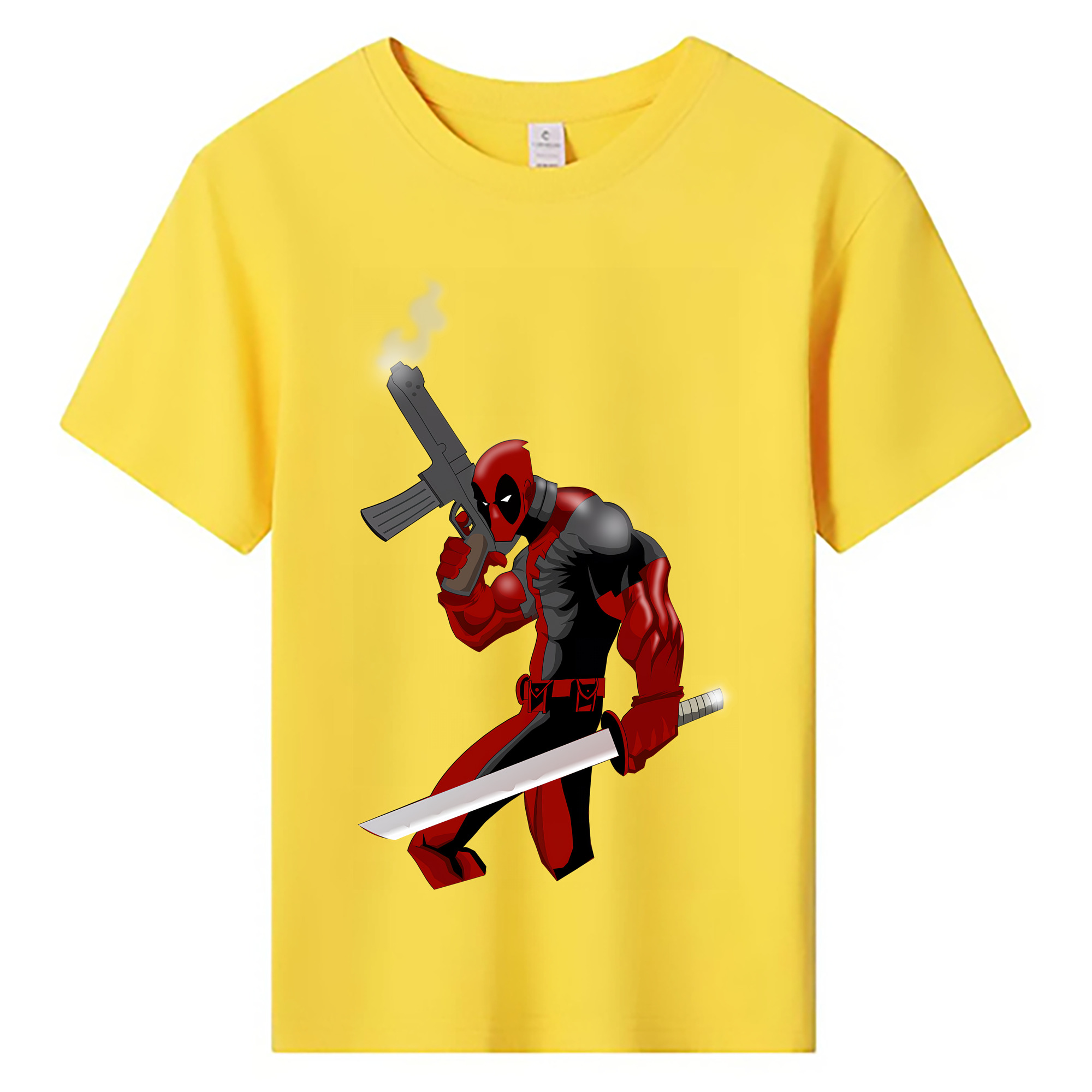 （画像用） Deadpool デッドプール 綿100％キッズTシャツ（フロントプリント）