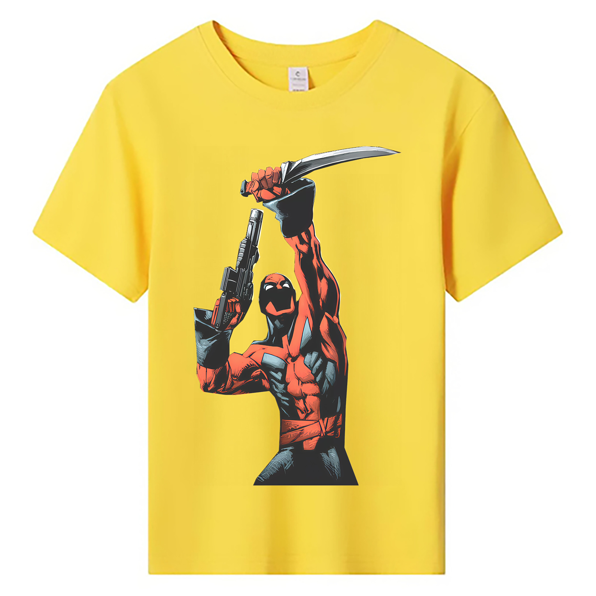 （画像用） Deadpool デッドプール 綿100％キッズTシャツ（フロントプリント）