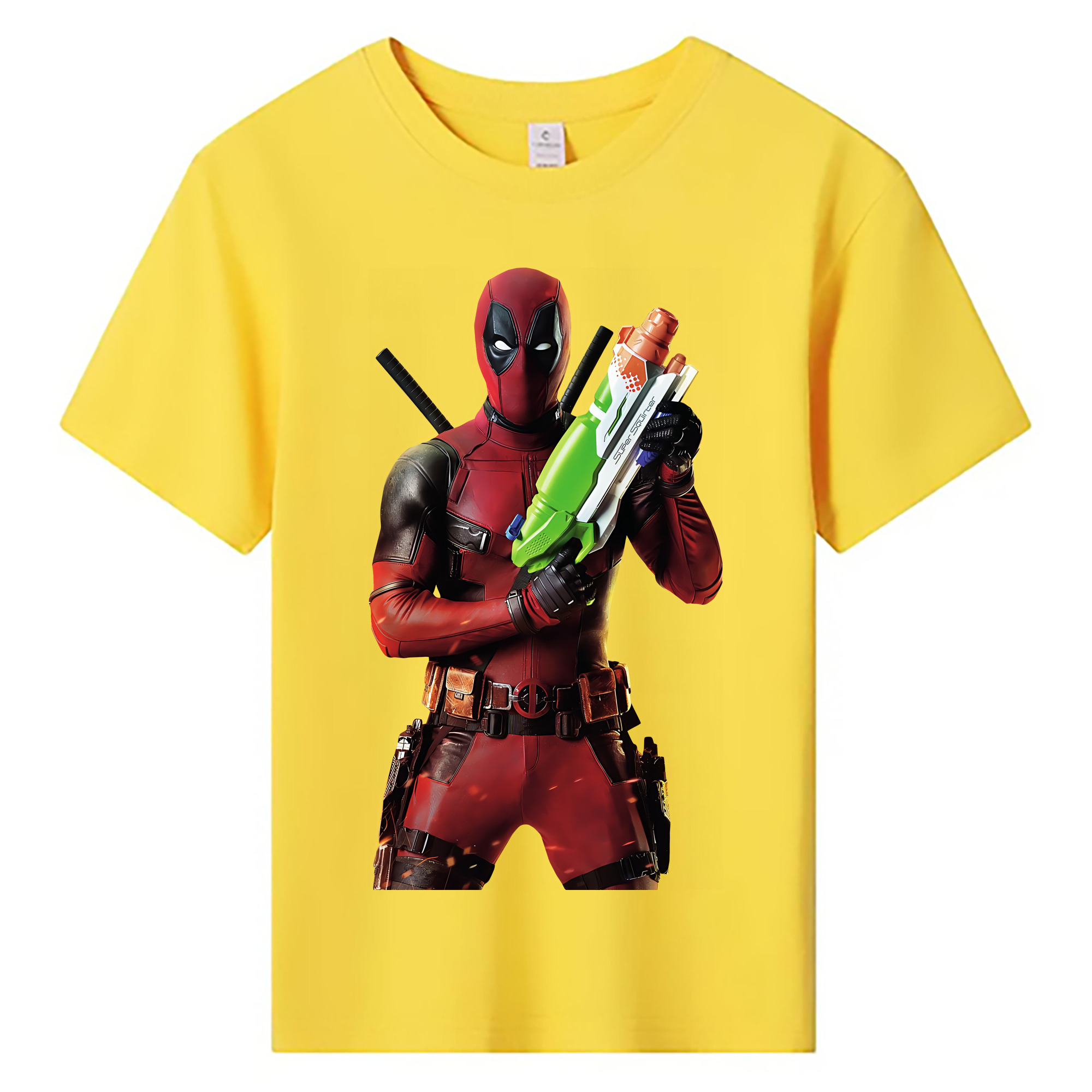 （画像用） Deadpool デッドプール 綿100％キッズTシャツ（フロントプリント）