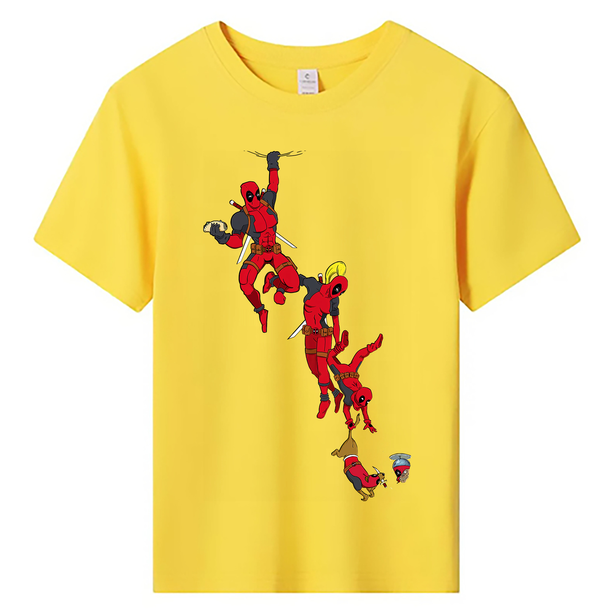 （画像用） Deadpool デッドプール 綿100％キッズTシャツ（フロントプリント）