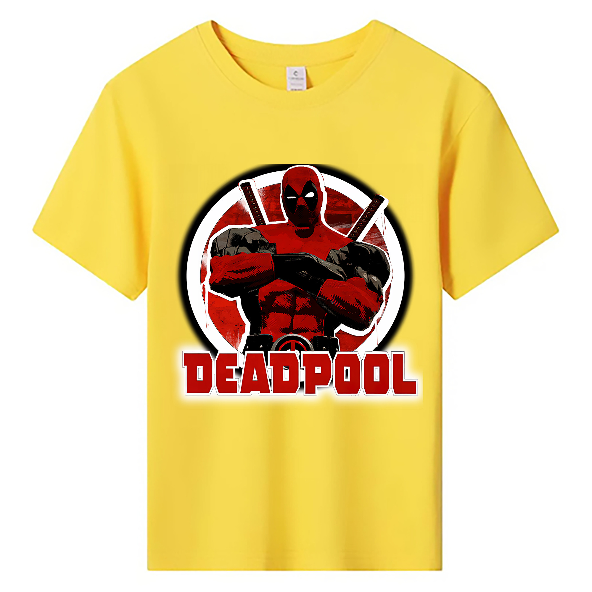 （画像用） Deadpool デッドプール 綿100％キッズTシャツ（フロントプリント）