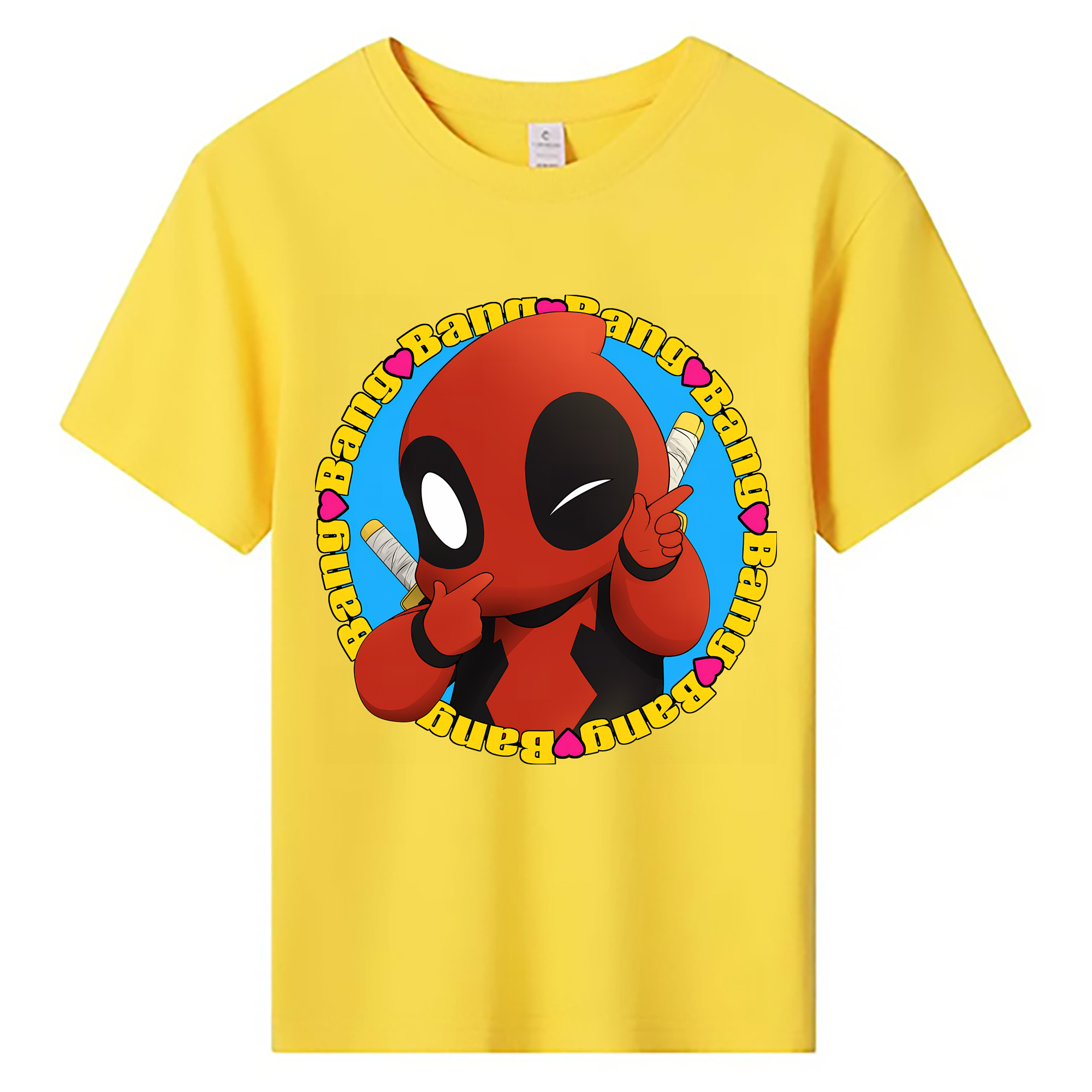 （画像用） Deadpool デッドプール 綿100％キッズTシャツ（フロントプリント）
