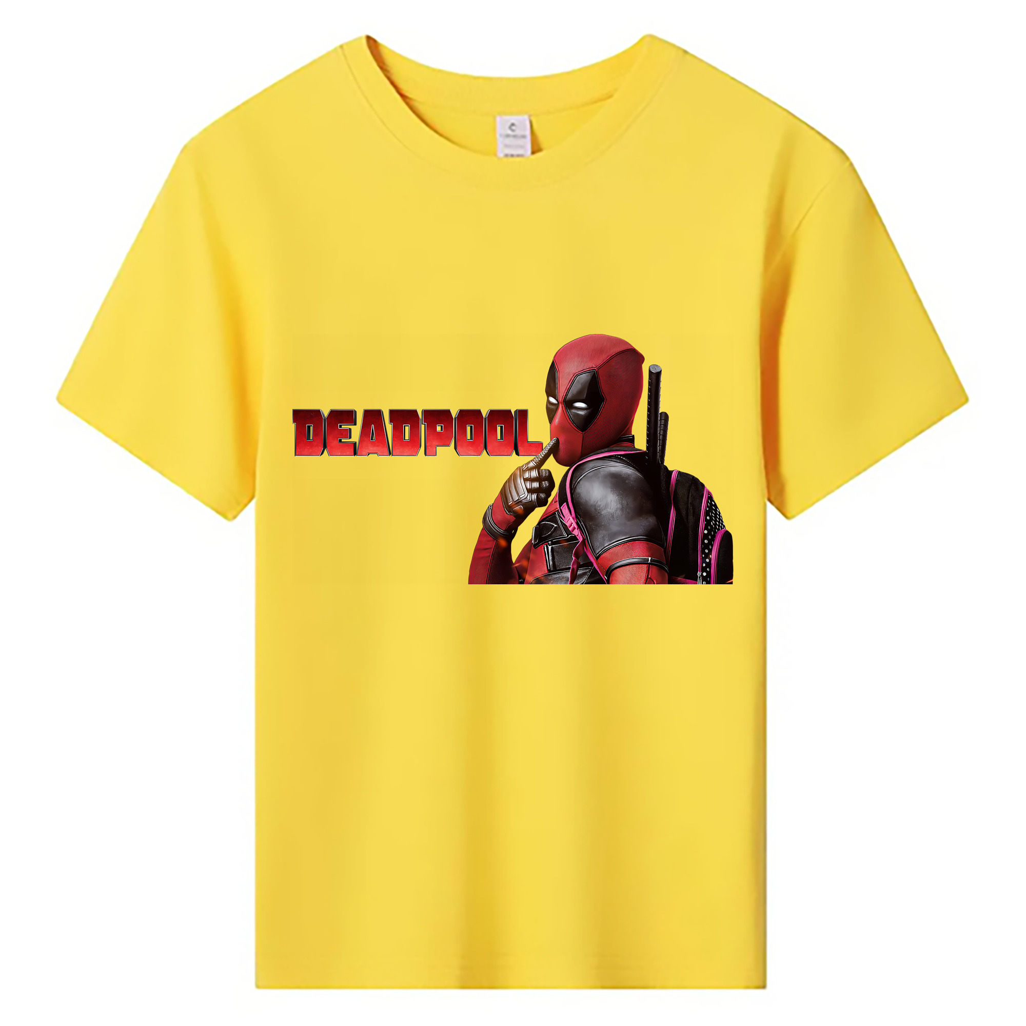 （画像用） Deadpool デッドプール 綿100％キッズTシャツ（フロントプリント）