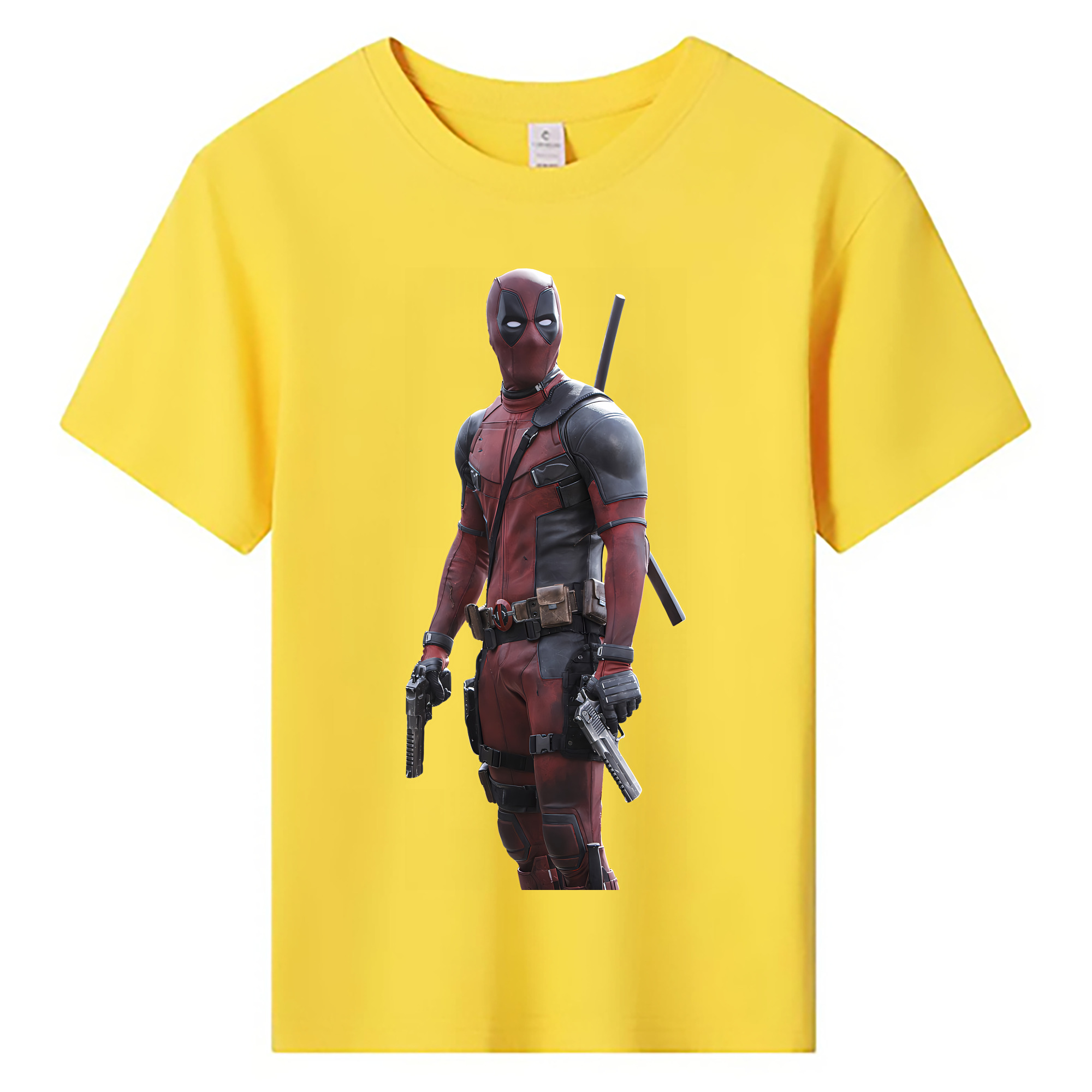 （画像用） Deadpool デッドプール 綿100％キッズTシャツ（フロントプリント）