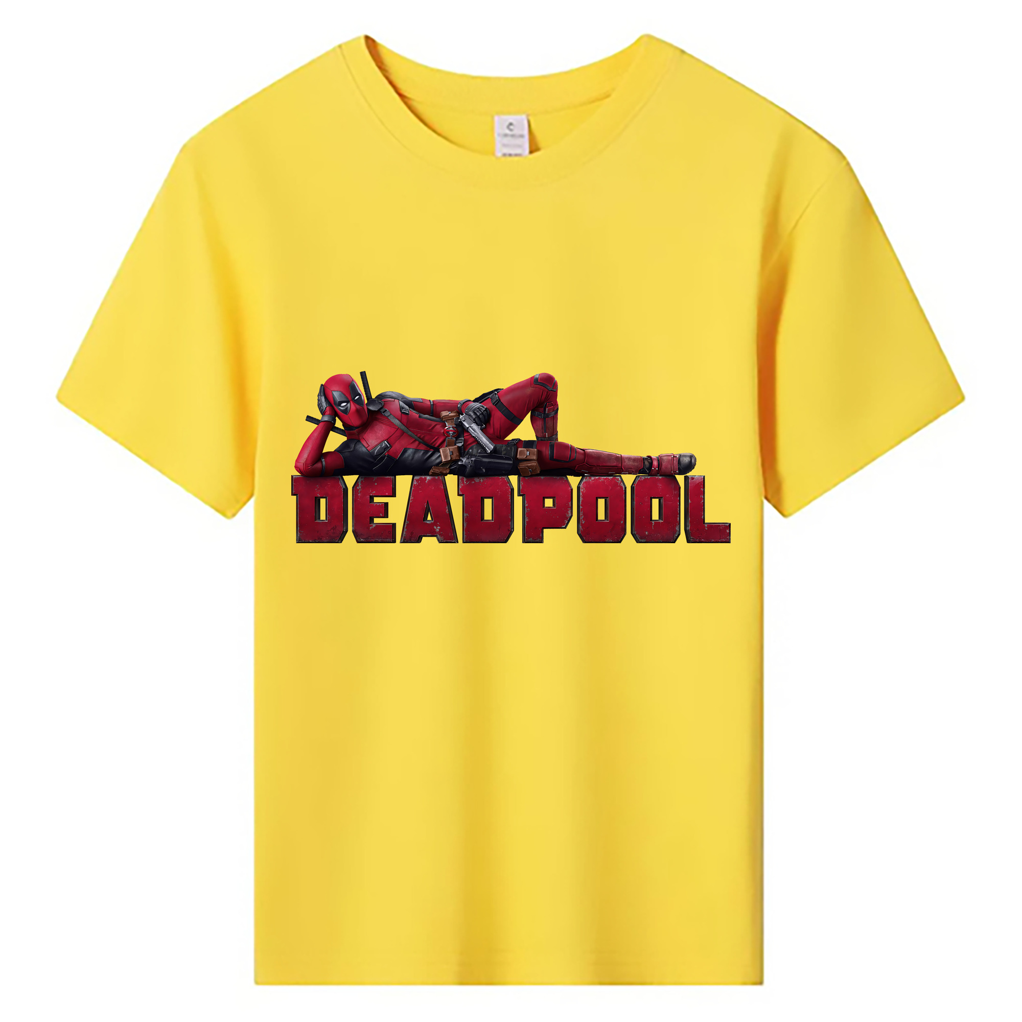 （画像用） Deadpool デッドプール 綿100％キッズTシャツ（フロントプリント）