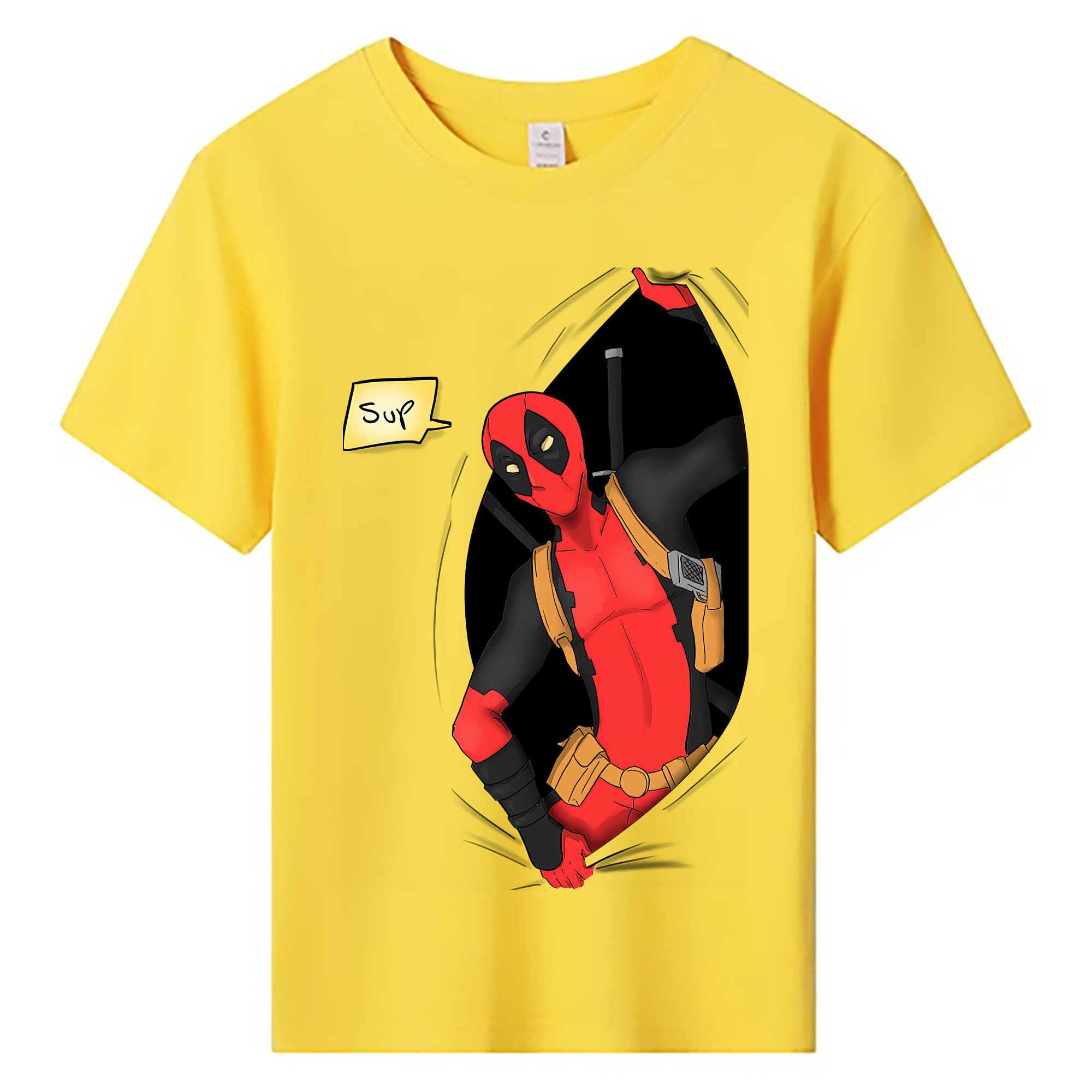 （画像用） Deadpool デッドプール 綿100％キッズTシャツ（フロントプリント）