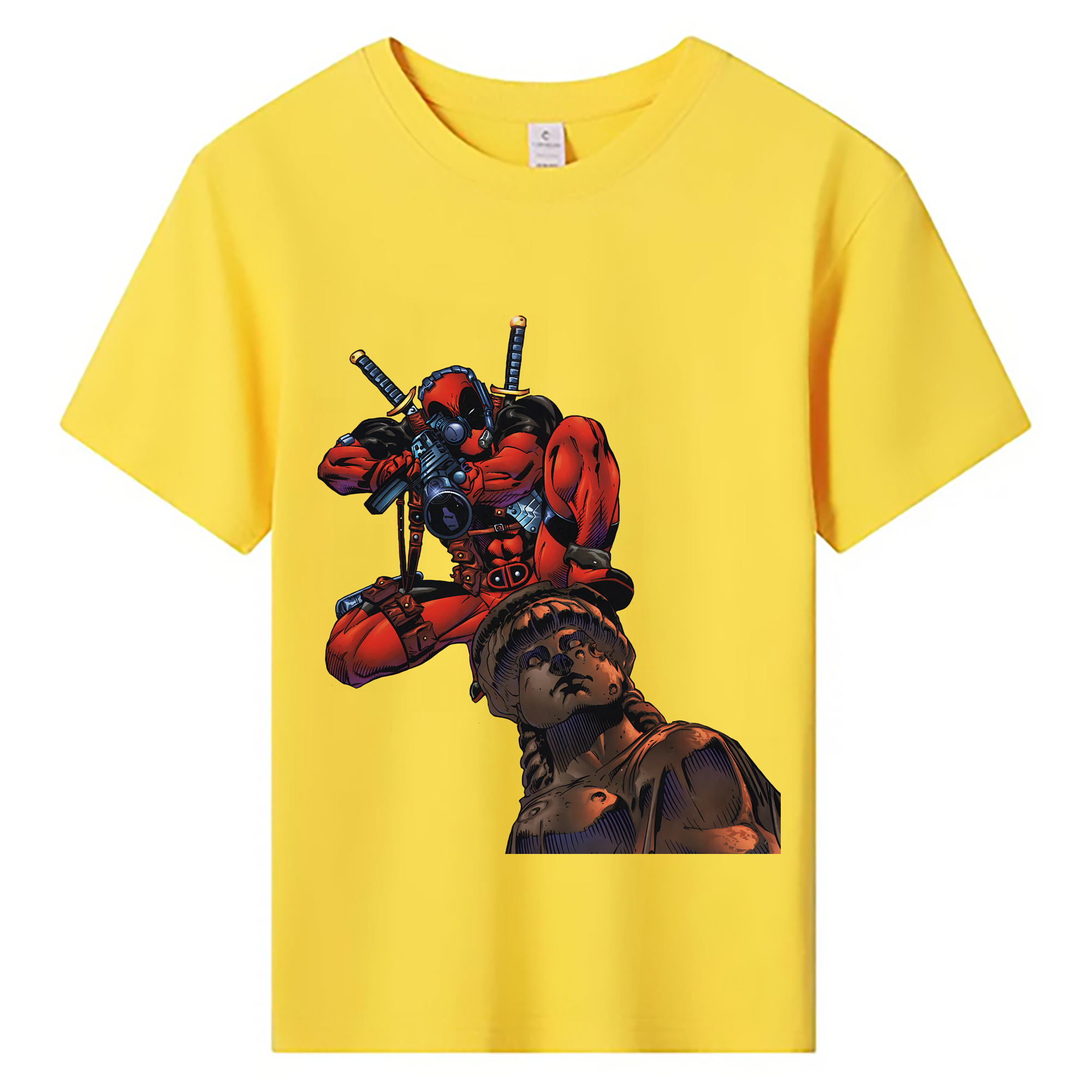 （画像用） Deadpool デッドプール 綿100％キッズTシャツ（フロントプリント）