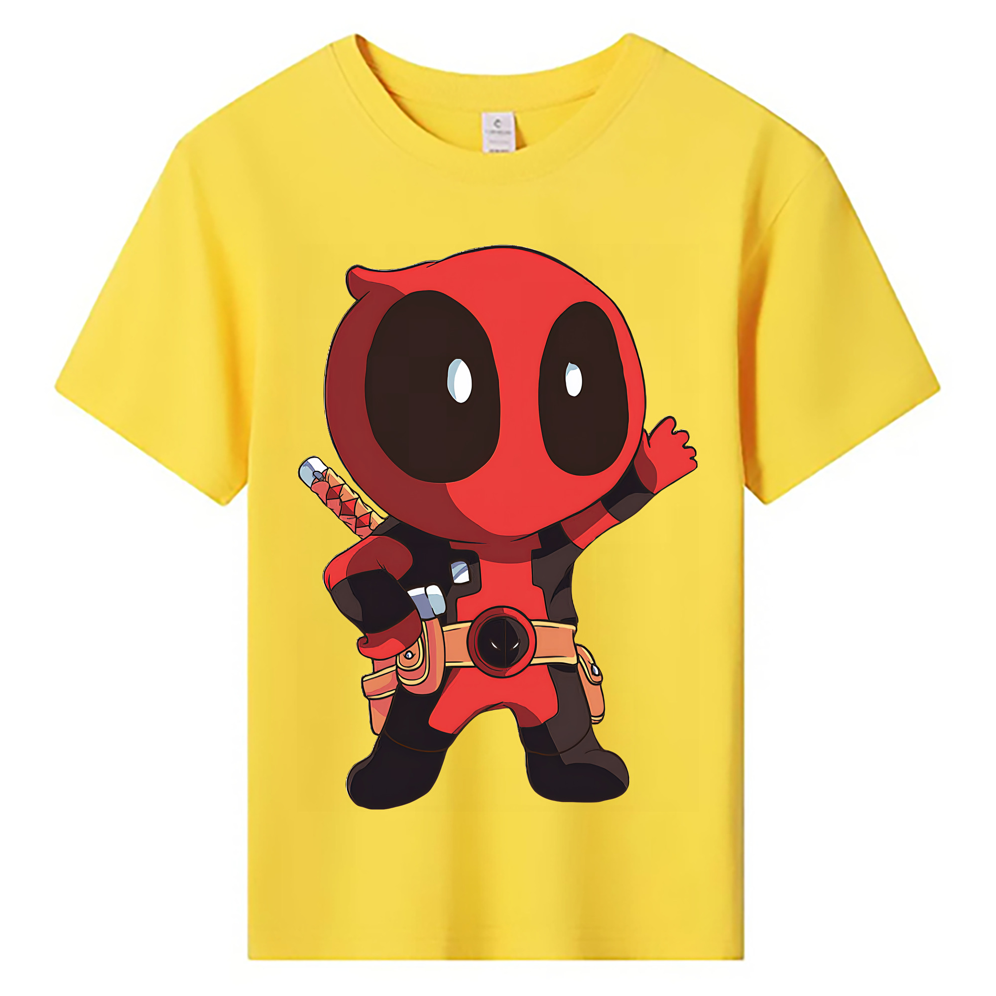 （画像用） Deadpool デッドプール 綿100％キッズTシャツ（フロントプリント）