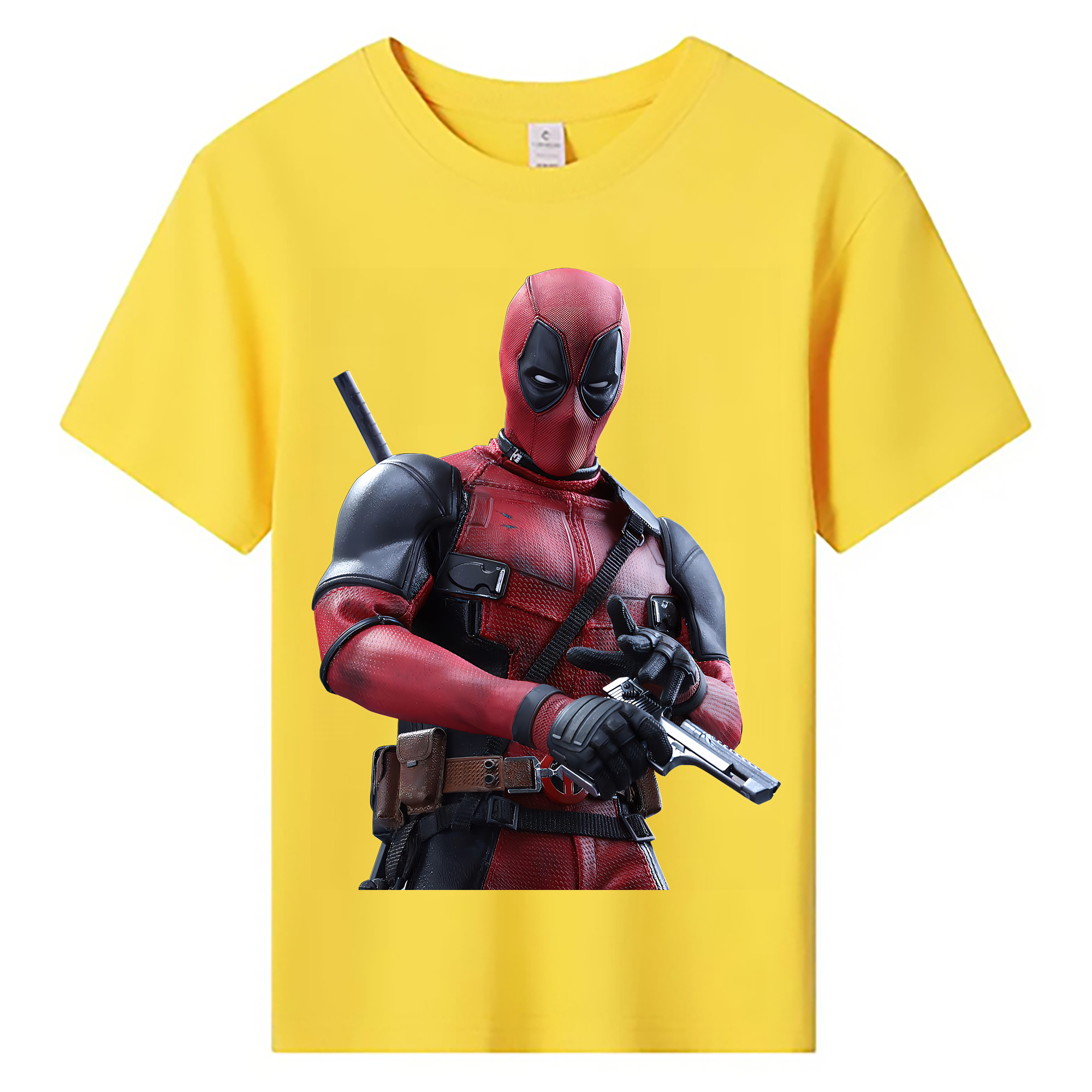 （画像用） Deadpool デッドプール 綿100％キッズTシャツ（フロントプリント）