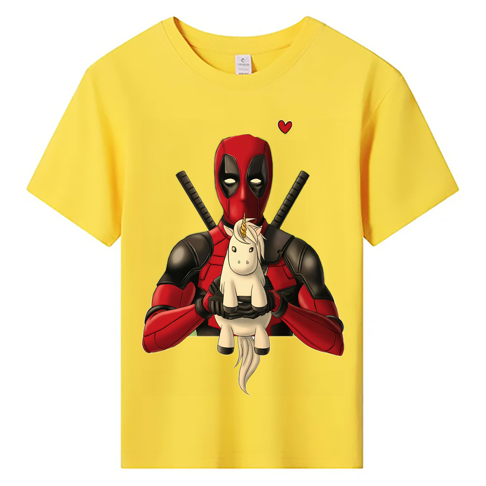 （画像用） Deadpool デッドプール 綿100％キッズTシャツ（フロントプリント）