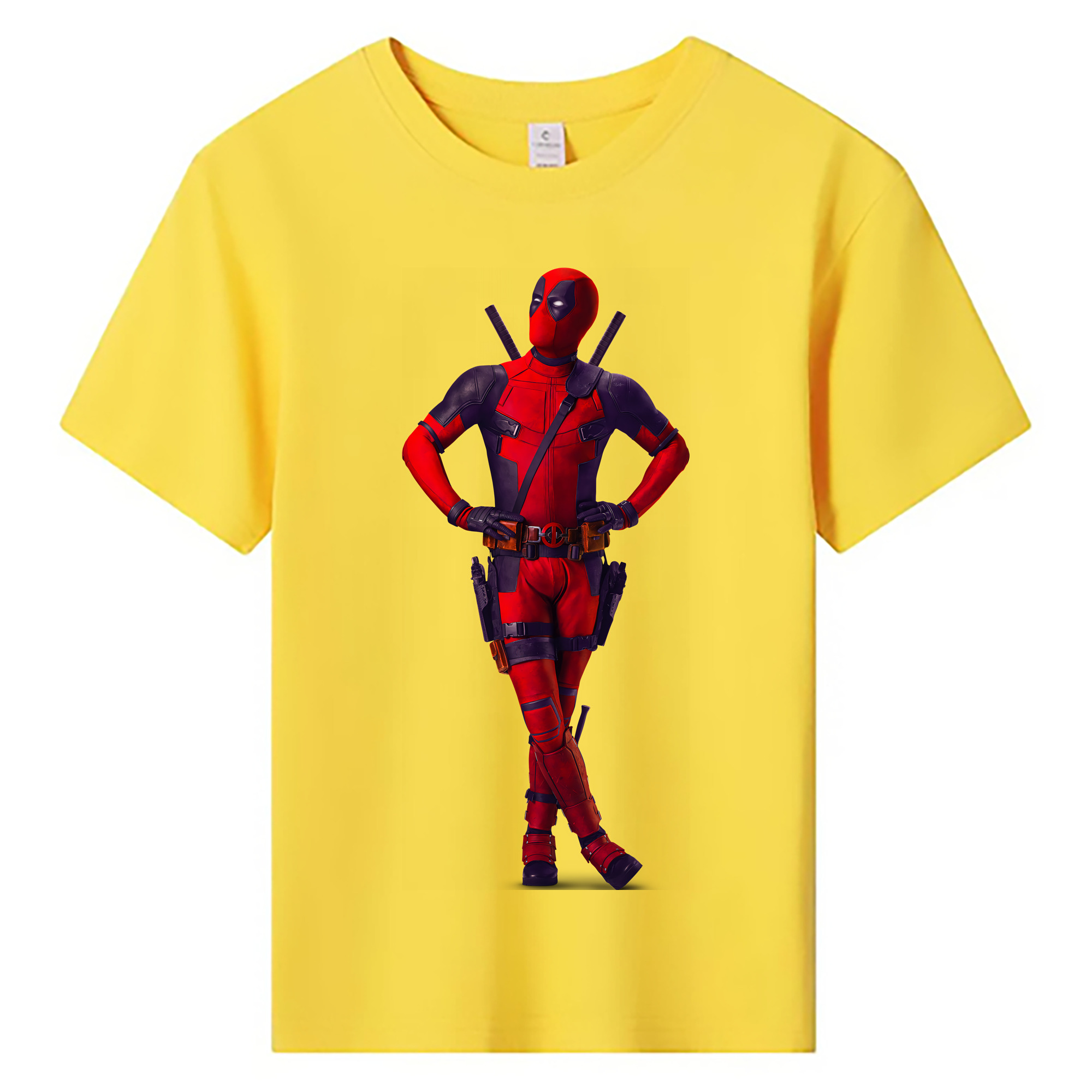 （画像用） Deadpool デッドプール 綿100％キッズTシャツ（フロントプリント）