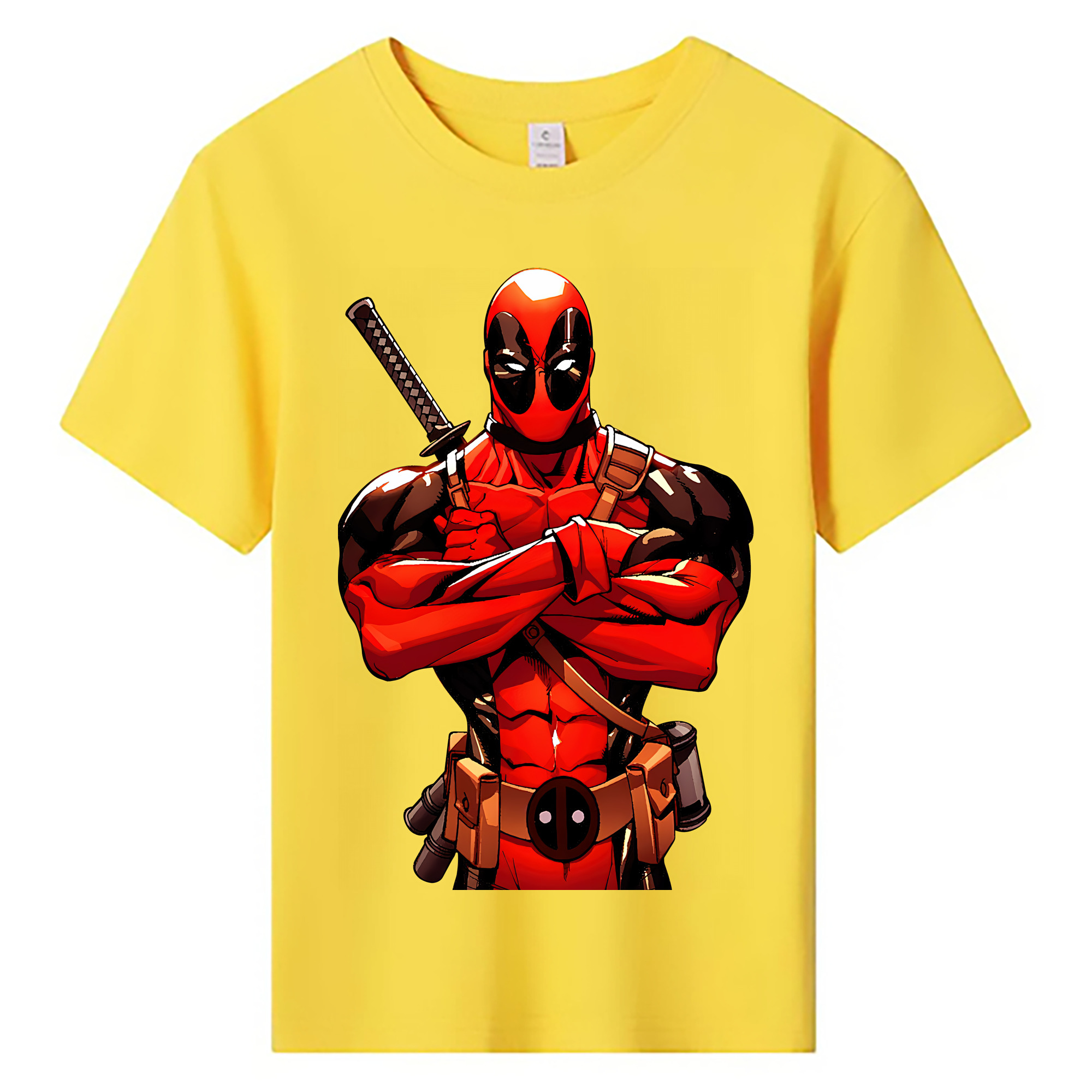 （画像用） Deadpool デッドプール 綿100％キッズTシャツ（フロントプリント）
