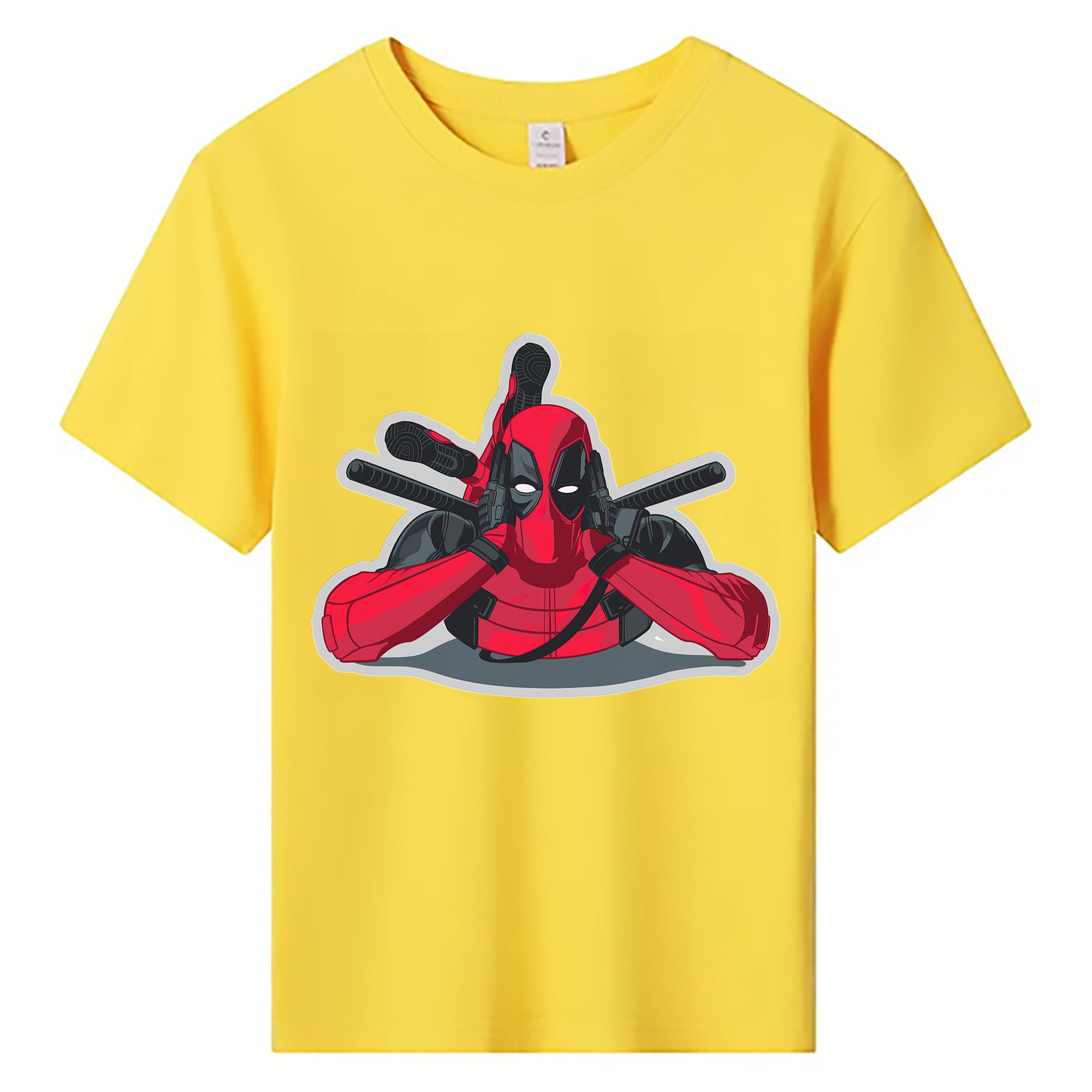 （画像用） Deadpool デッドプール 綿100％キッズTシャツ（フロントプリント）