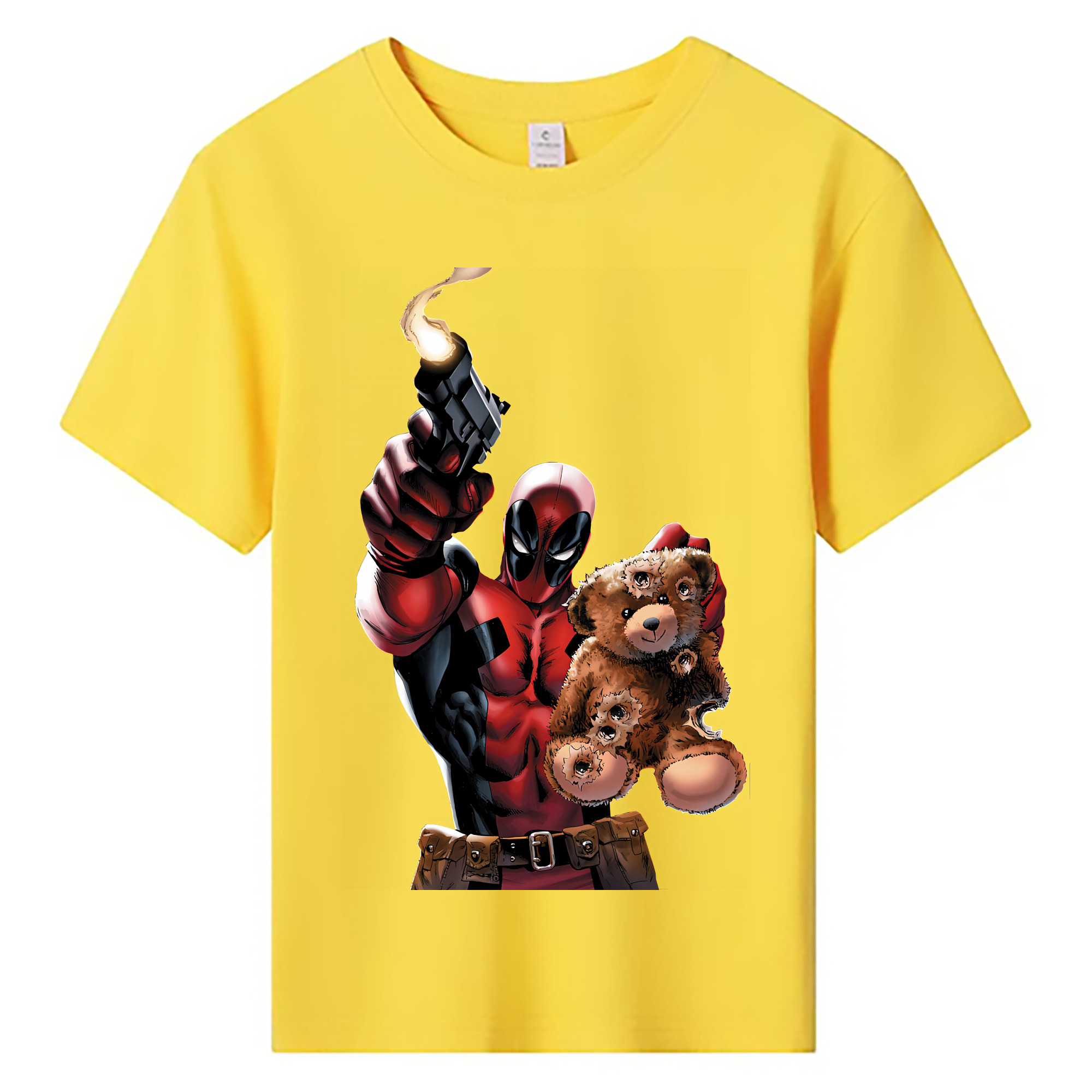 （画像用） Deadpool デッドプール 綿100％キッズTシャツ（フロントプリント）