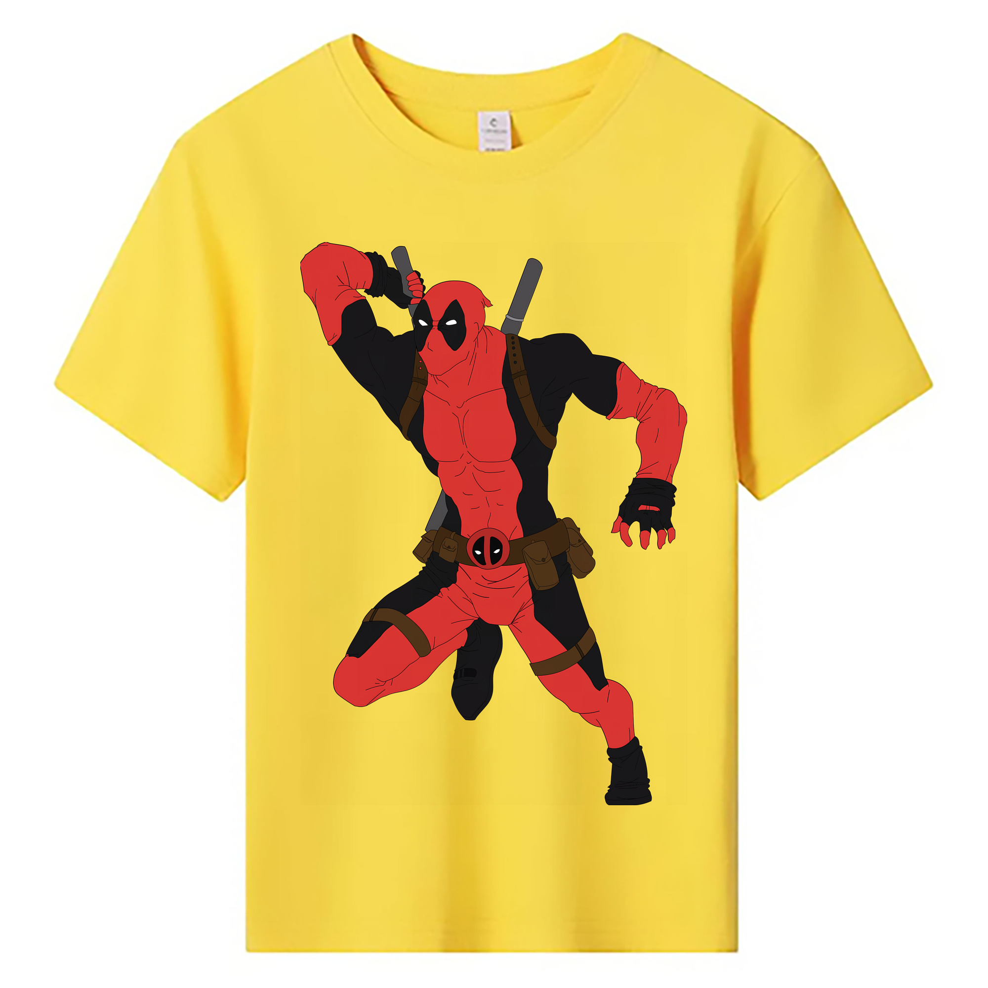（画像用） Deadpool デッドプール 綿100％キッズTシャツ（フロントプリント）