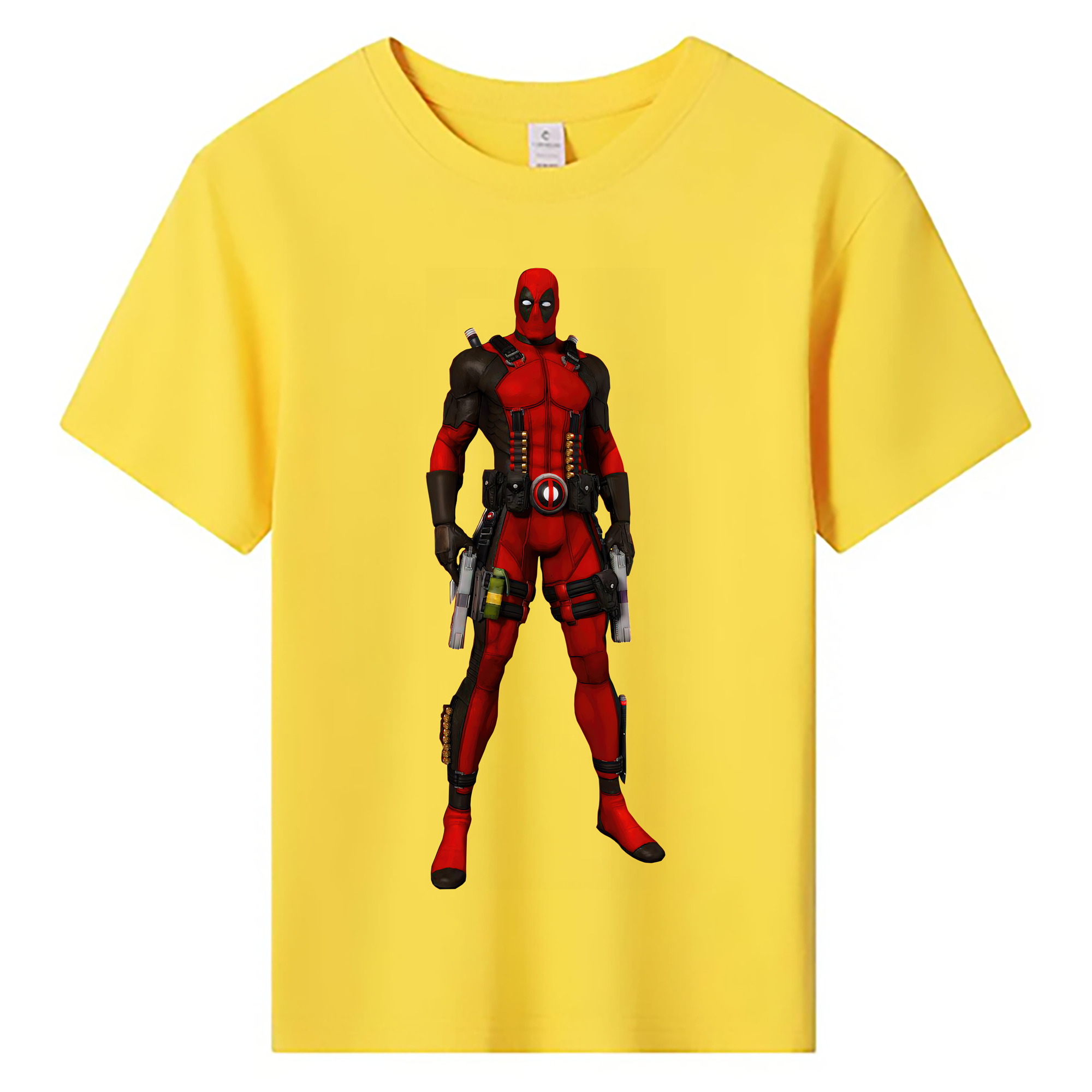 （画像用） Deadpool デッドプール 綿100％キッズTシャツ（フロントプリント）