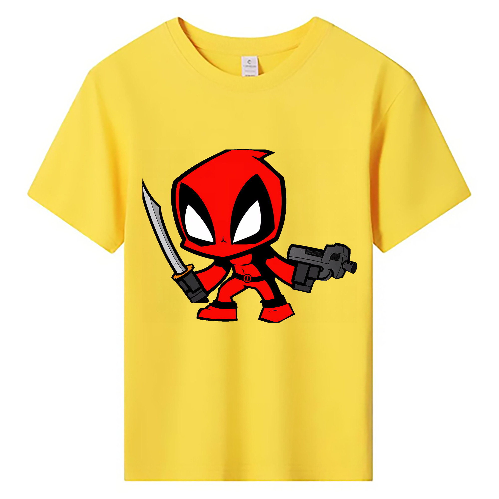 （画像用） Deadpool デッドプール 綿100％キッズTシャツ（フロントプリント）