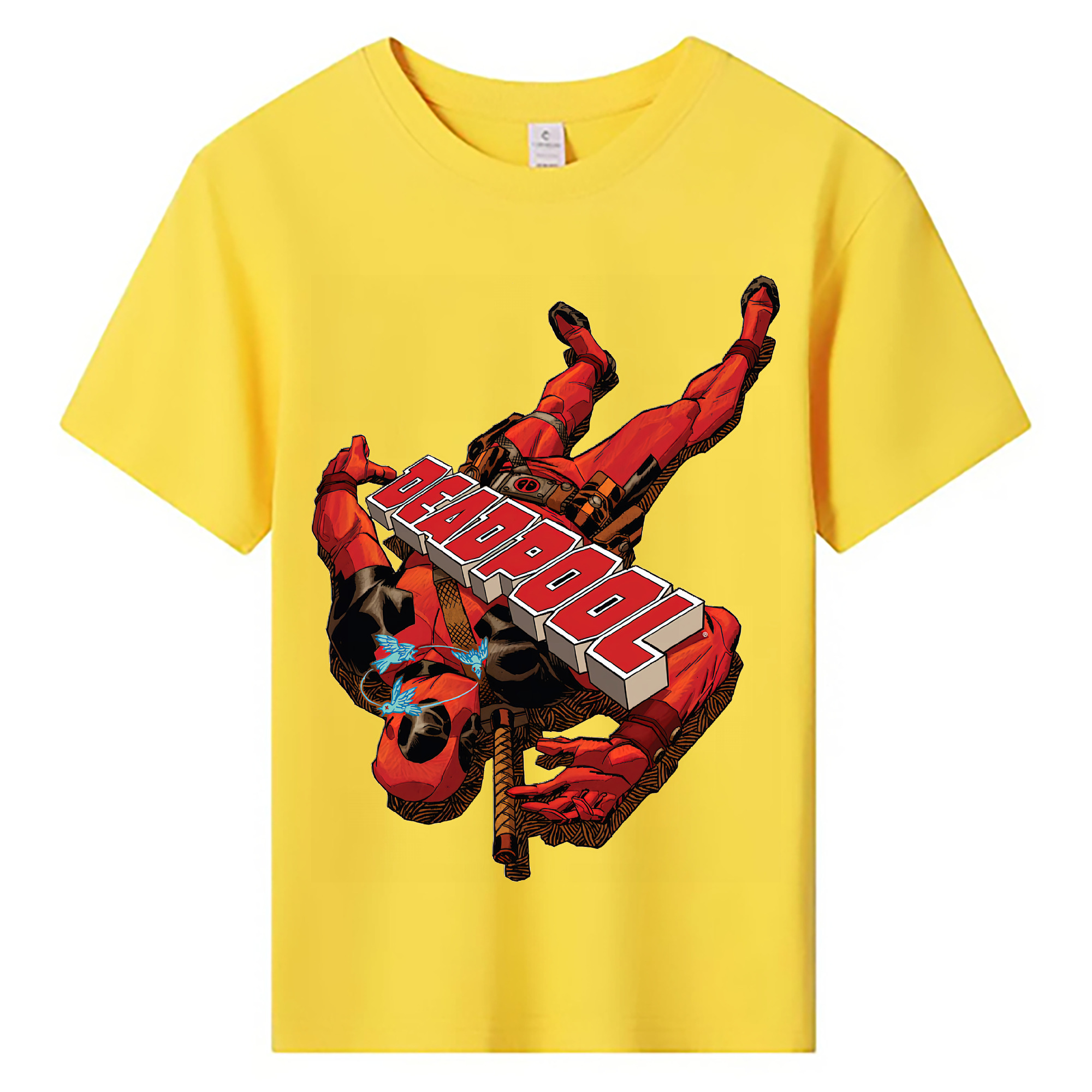 （画像用） Deadpool デッドプール 綿100％キッズTシャツ（フロントプリント）